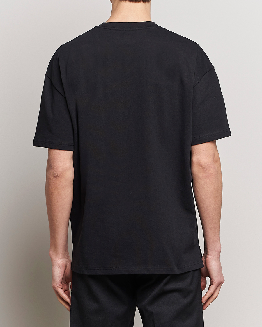 Herr | T-Shirts | Bread & Boxers | Textured Heavy Crew Neck T-Shirt Black