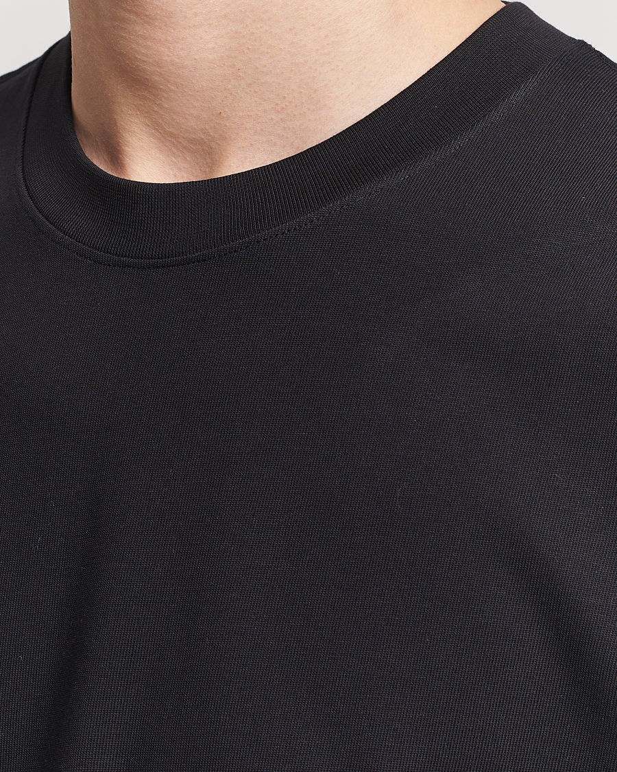 Herr | T-Shirts | Bread & Boxers | Textured Heavy Crew Neck T-Shirt Black