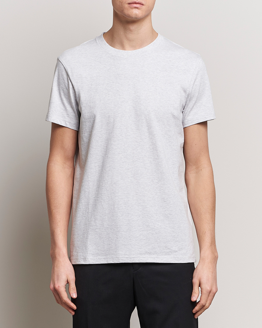 Herr | Bread & Boxers | Bread & Boxers | Crew Neck Regular T-Shirt Light Grey Melange