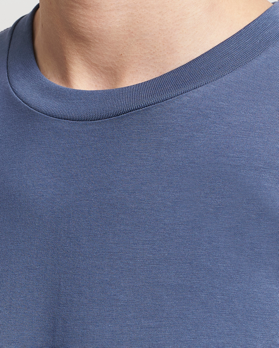 Herr | T-Shirts | Bread & Boxers | Crew Neck Regular T-Shirt Denim Blue