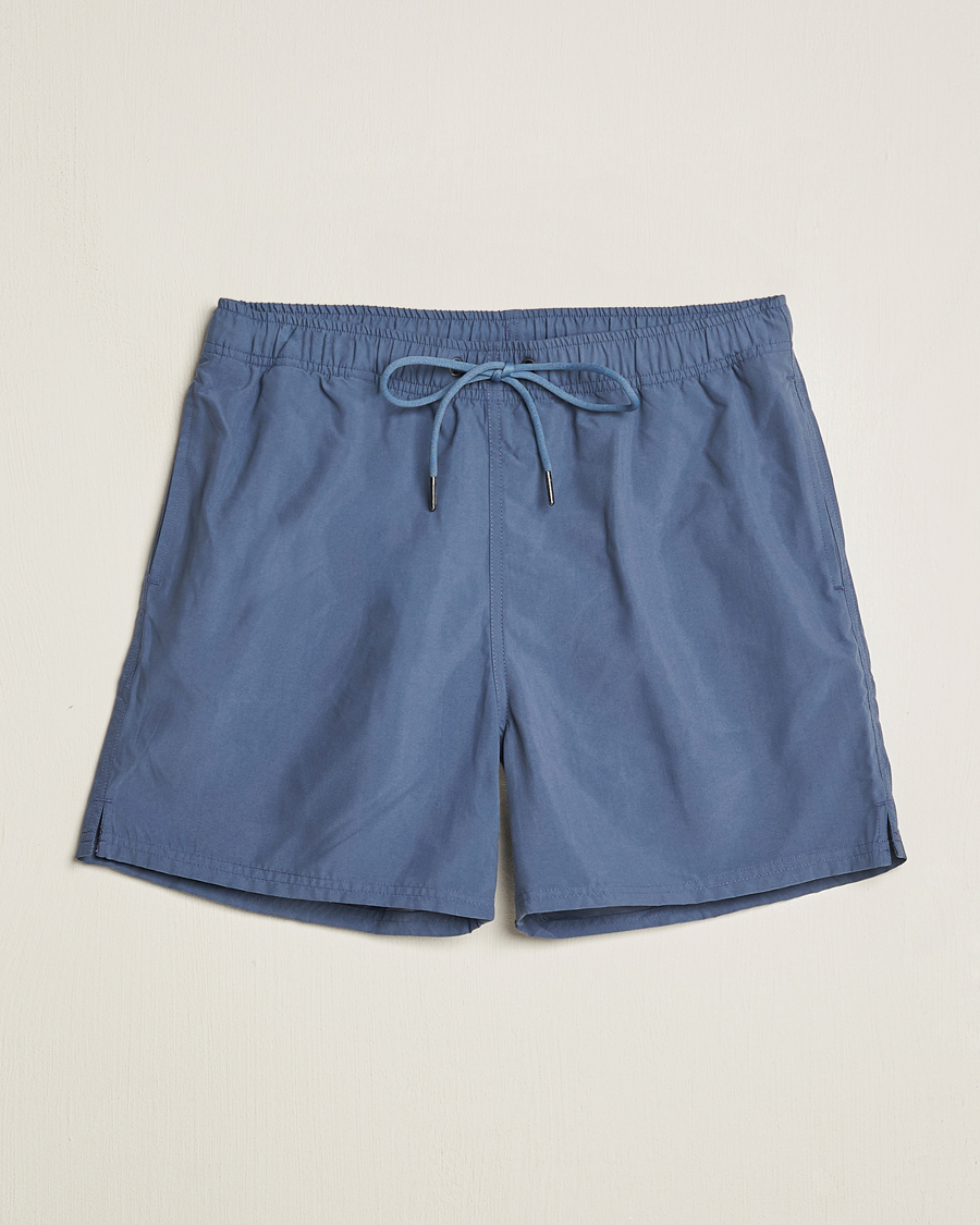 Herr | Badbyxor | Bread & Boxers | Swimshorts Denim Blue