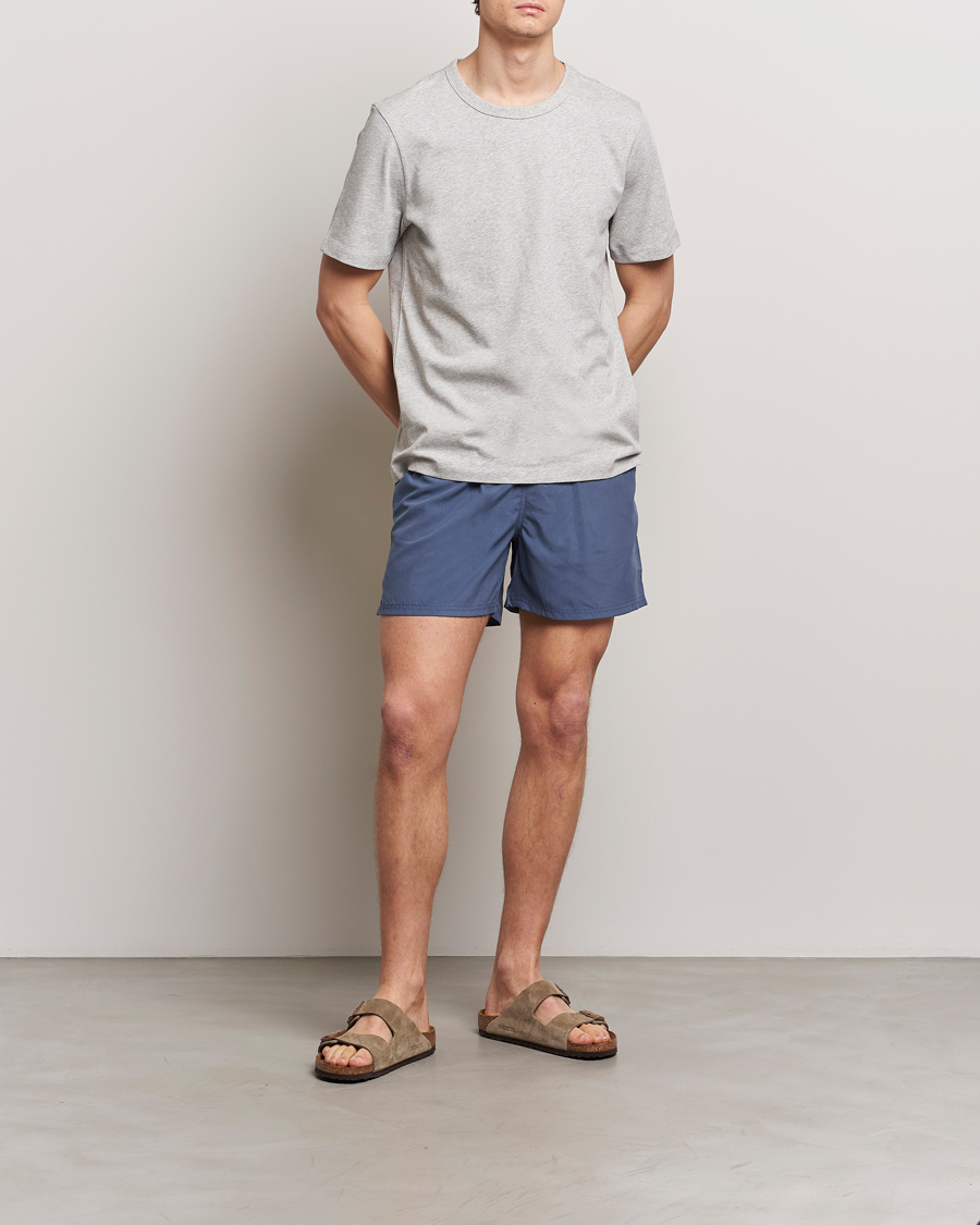Herr | Badbyxor | Bread & Boxers | Swimshorts Denim Blue