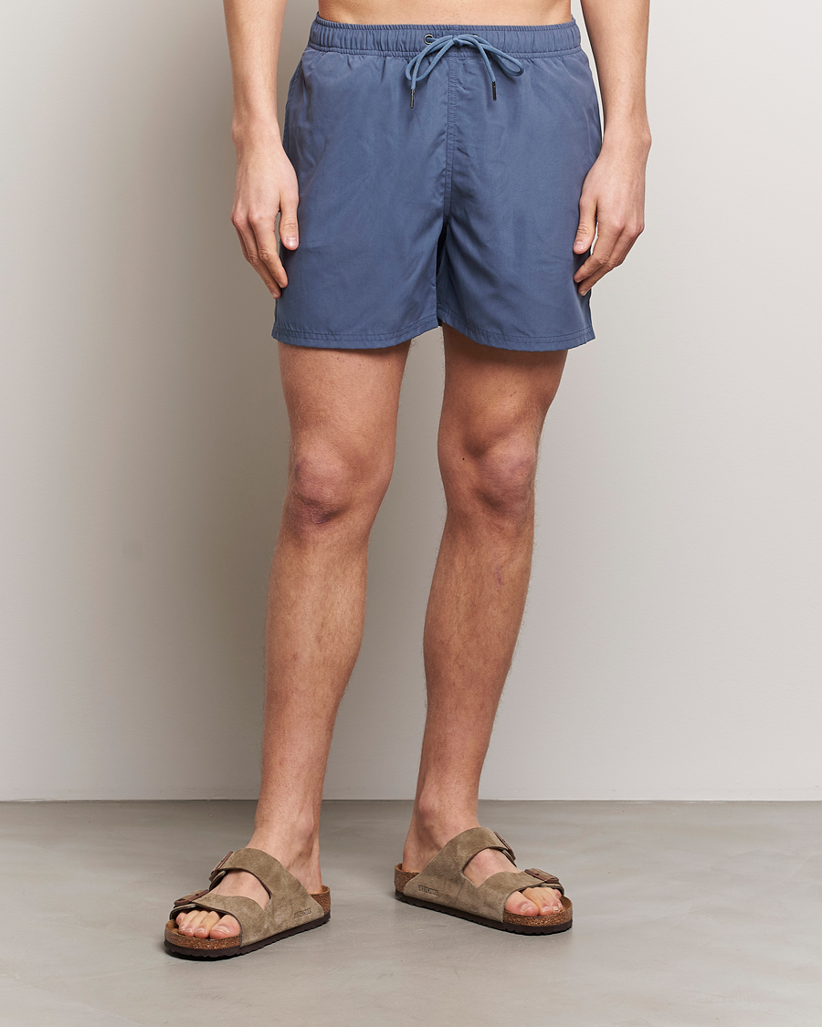 Herr | Badbyxor | Bread & Boxers | Swimshorts Denim Blue