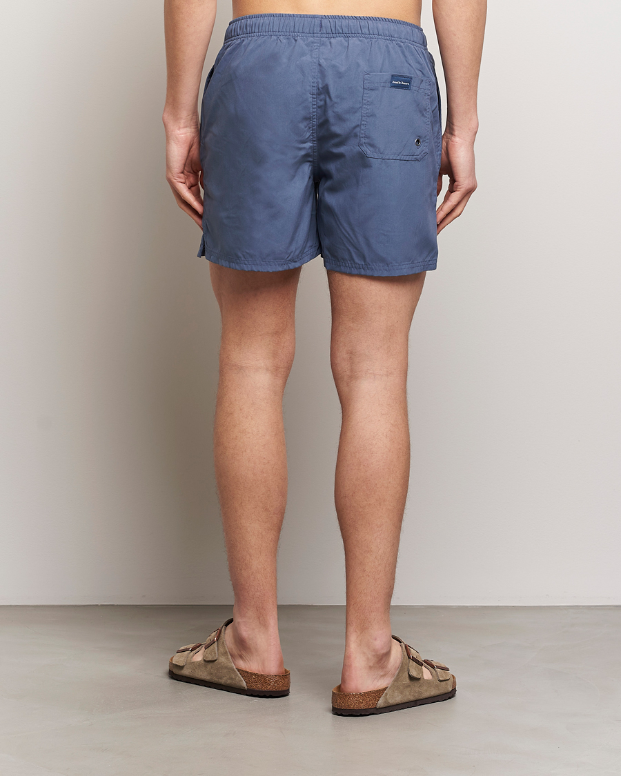 Herr | Badbyxor | Bread & Boxers | Swimshorts Denim Blue