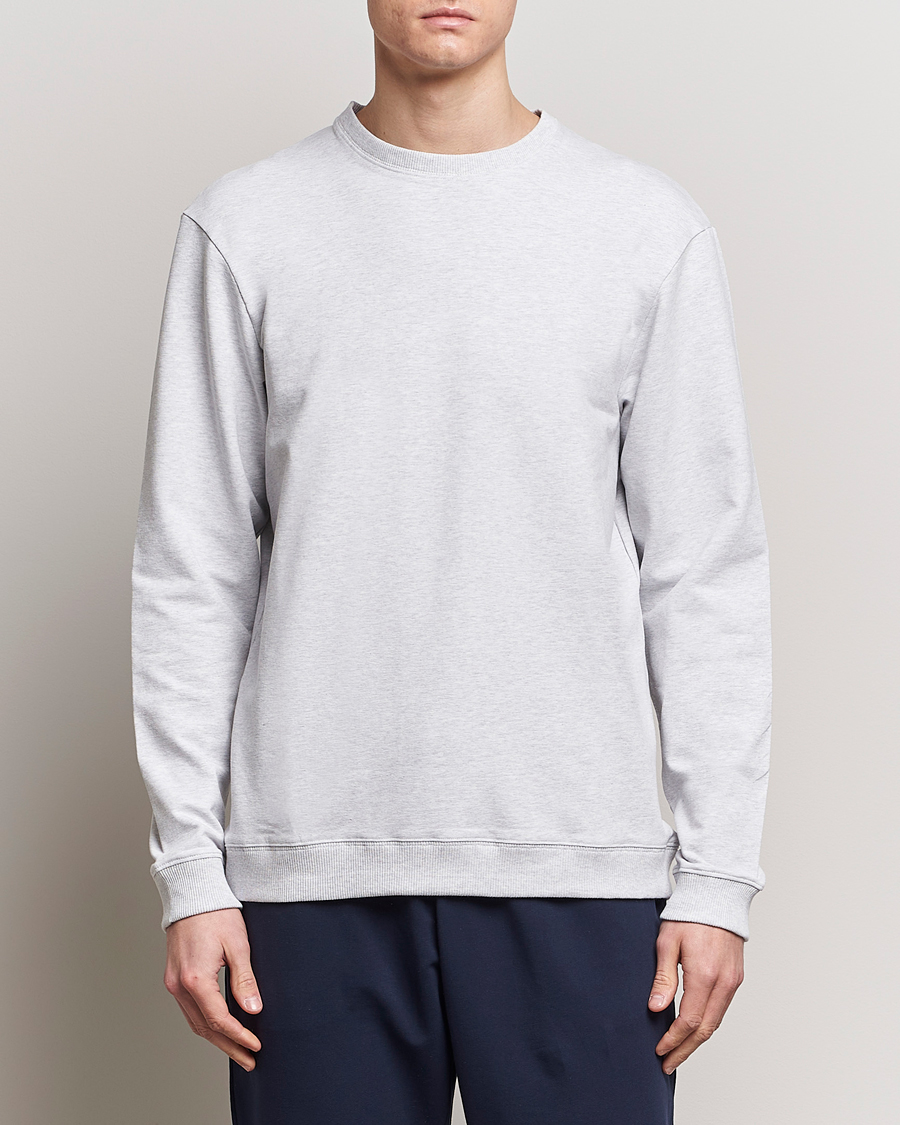 Herr | Kläder | Bread & Boxers | Loungewear Crew Neck Sweatshirt Light Grey Melange