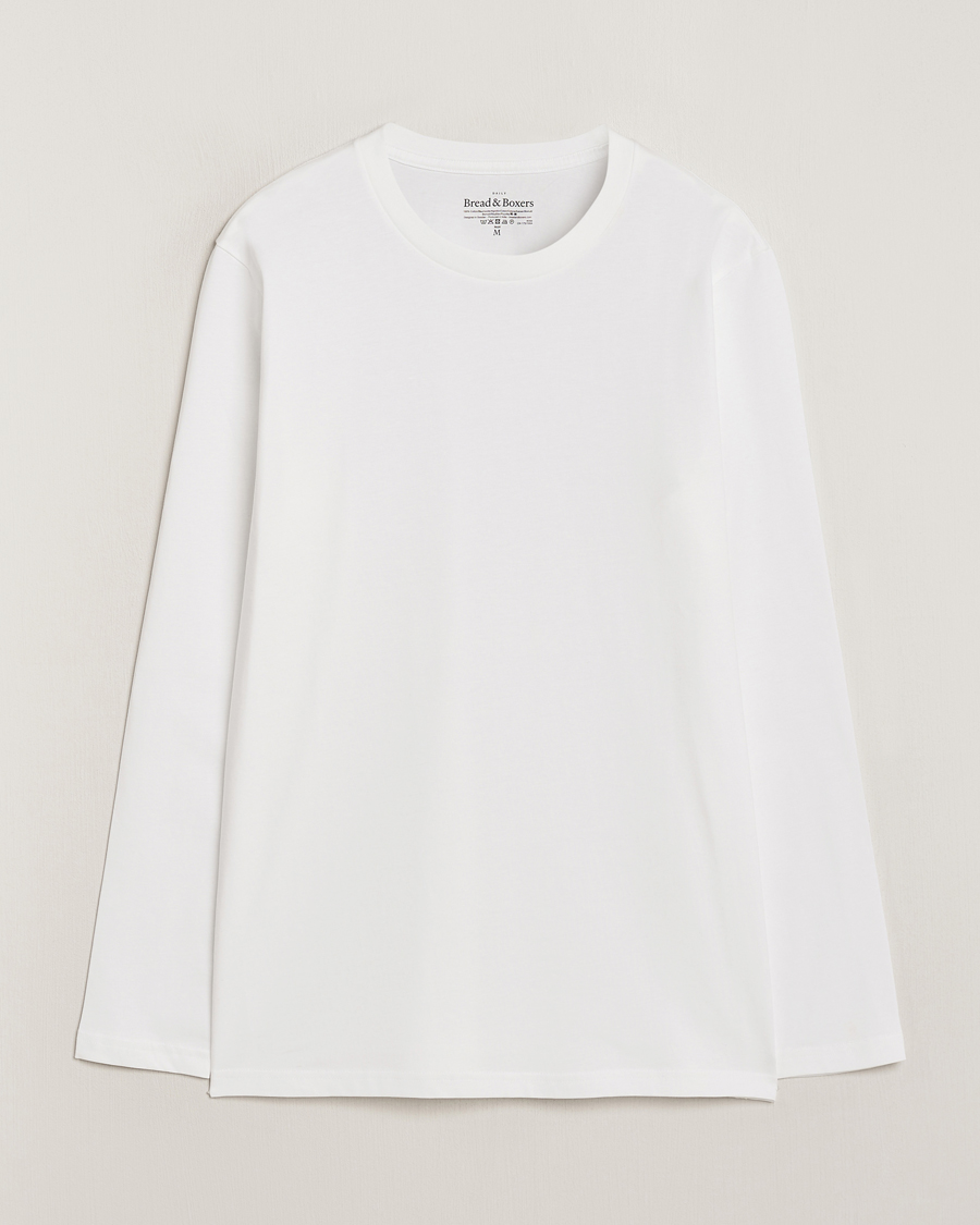 Herr | T-Shirts | Bread & Boxers | Long Sleeve T-Shirt White