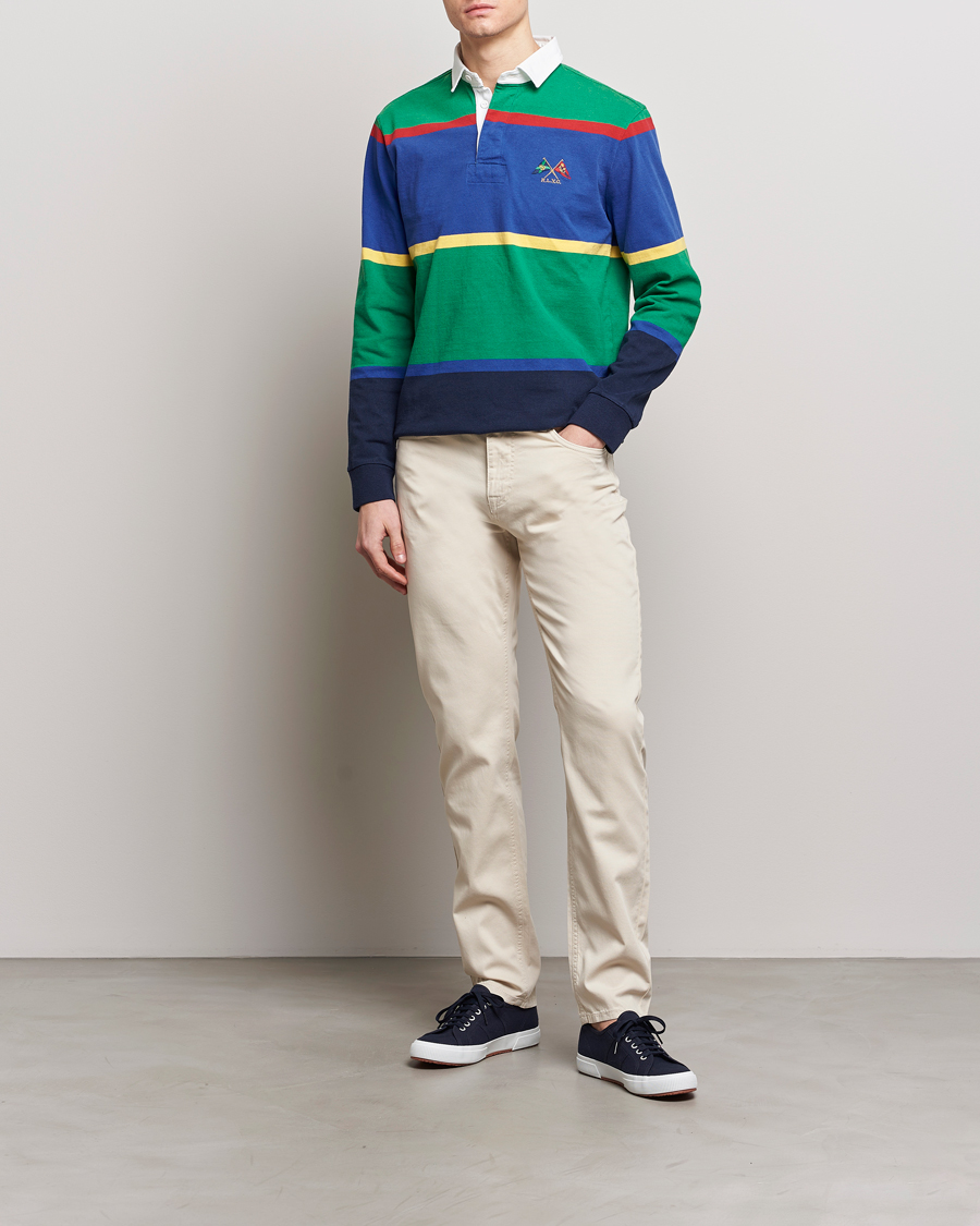 Herr | Byxor | Morris | James Structured 5-Pocket Trousers Off White