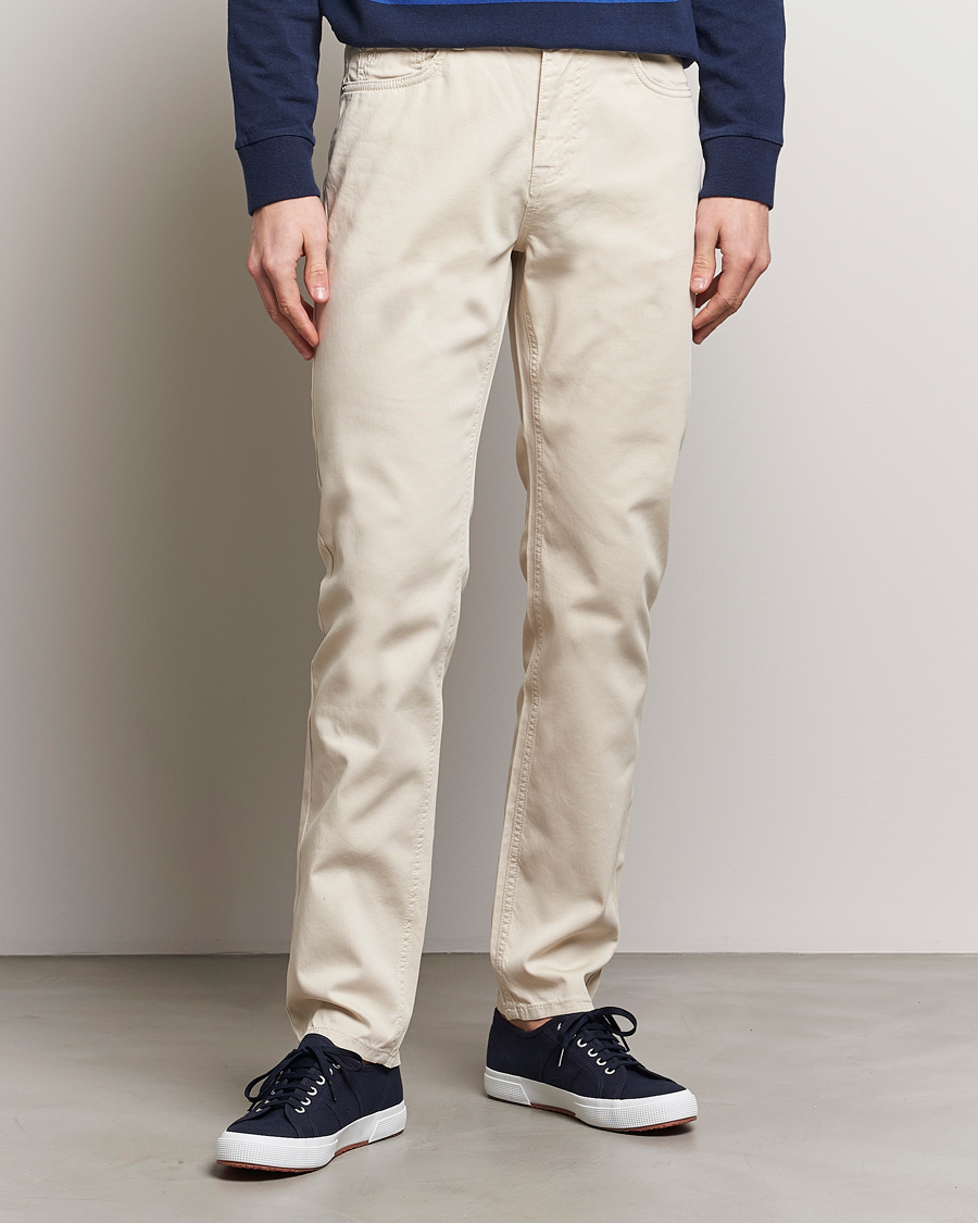 Herr | Kläder | Morris | James Structured 5-Pocket Trousers Off White