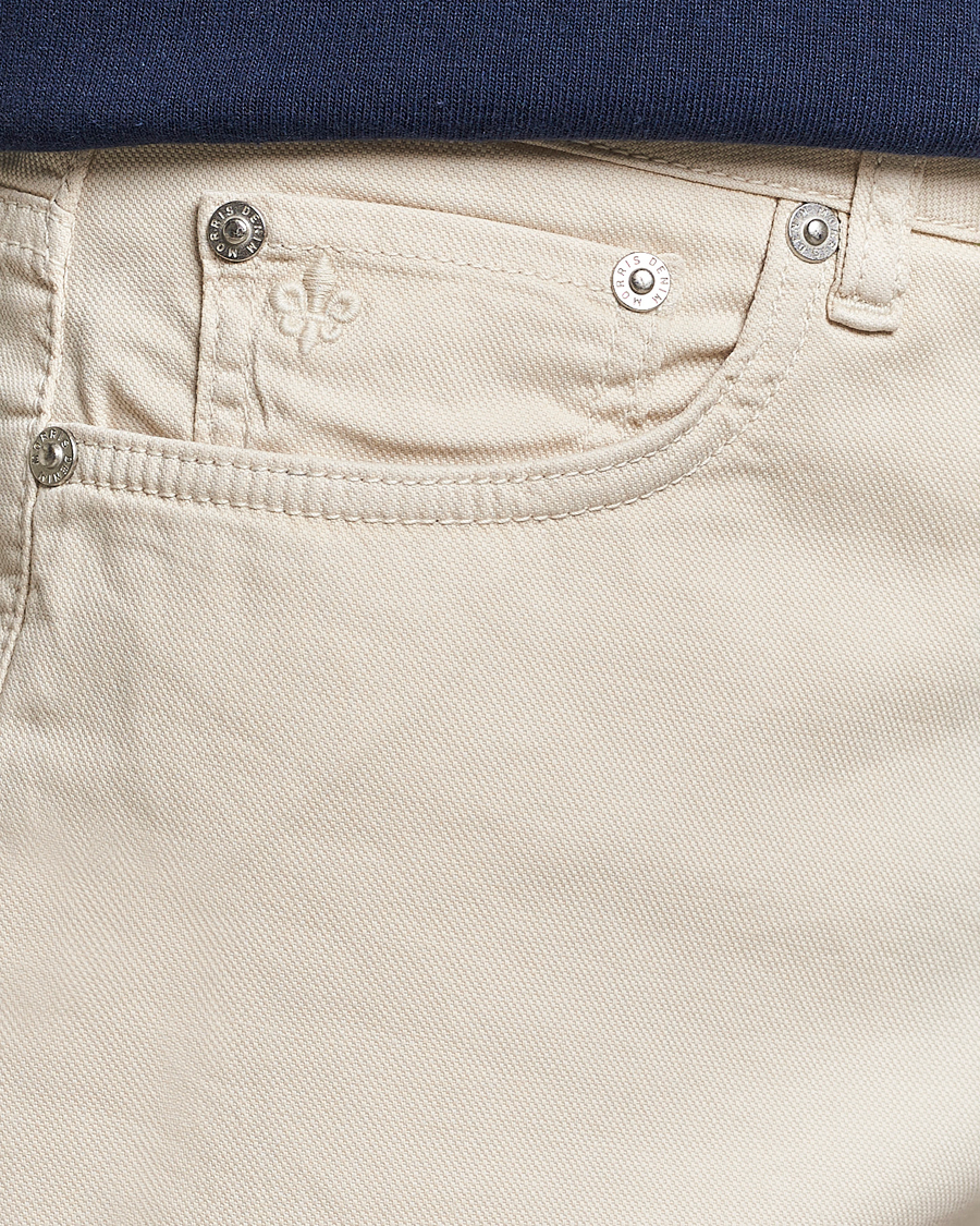 Herr | Byxor | Morris | James Structured 5-Pocket Trousers Off White