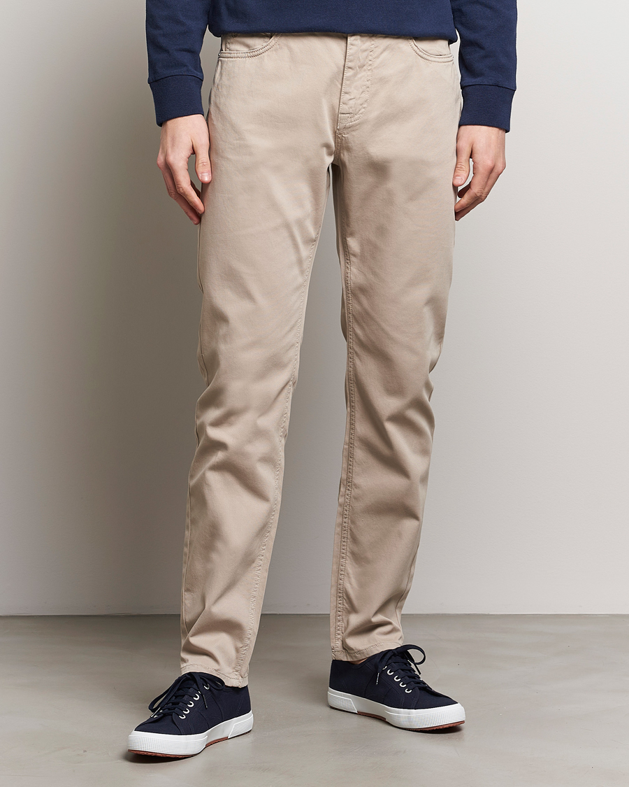 Herr | Avdelningar | Morris | James Structured 5-Pocket Trousers Khaki