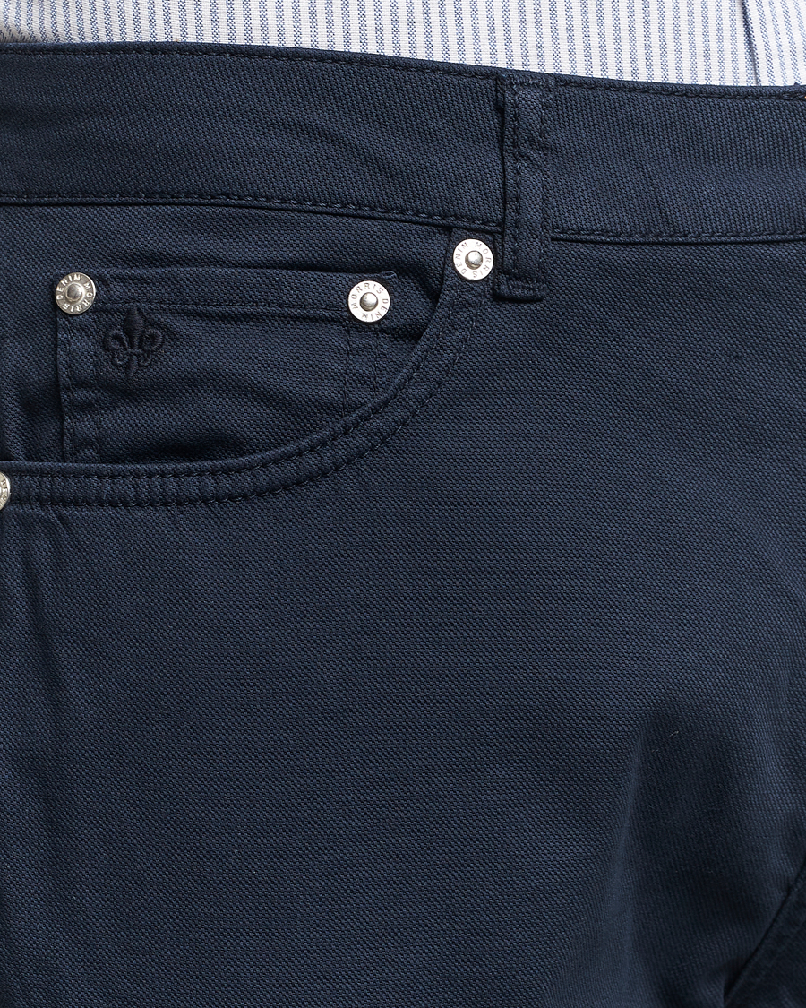 Herr | Byxor | Morris | James Structured 5-Pocket Trousers Blue