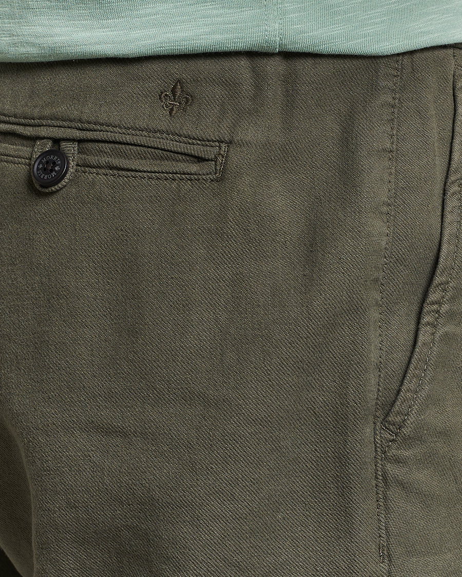 Herr | Byxor | Morris | Fenix Linen Slacks Olive