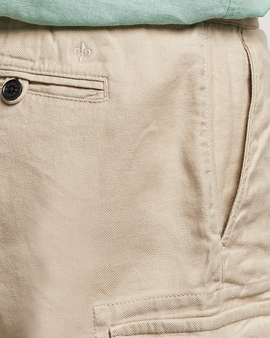 Herr | Shorts | Morris | Cargo Linen Shorts Khaki