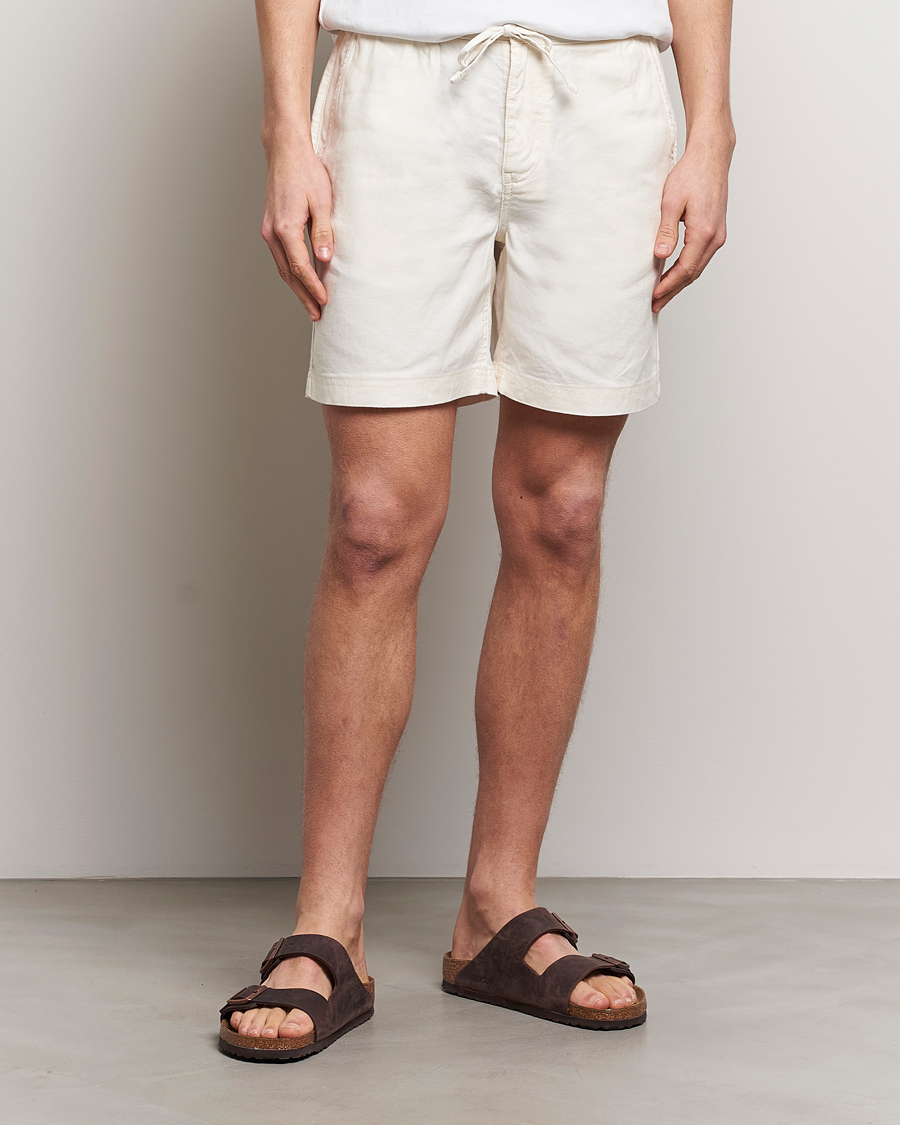 Herr | Avdelningar | Morris | Fenix Linen Shorts Off White