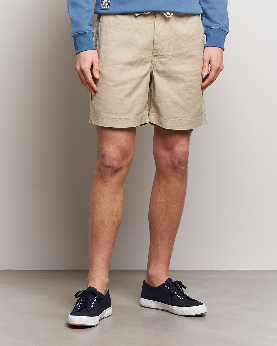 Herr | Linneshorts | Morris | Fenix Linen Shorts Khaki