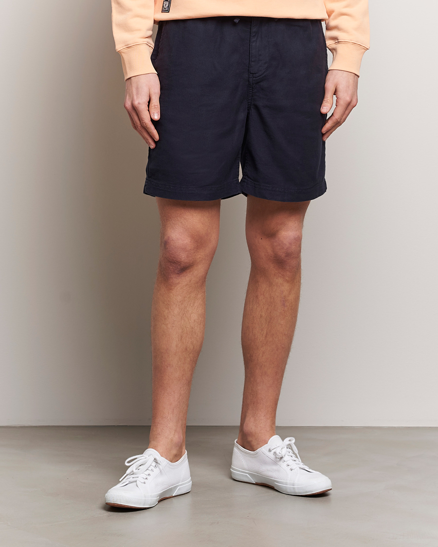 Herr | Avdelningar | Morris | Fenix Linen Shorts Navy