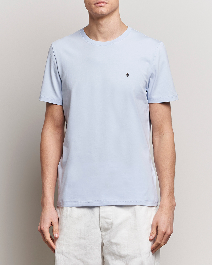 Herr | T-Shirts | Morris | James Crew Neck T-Shirt Light Blue