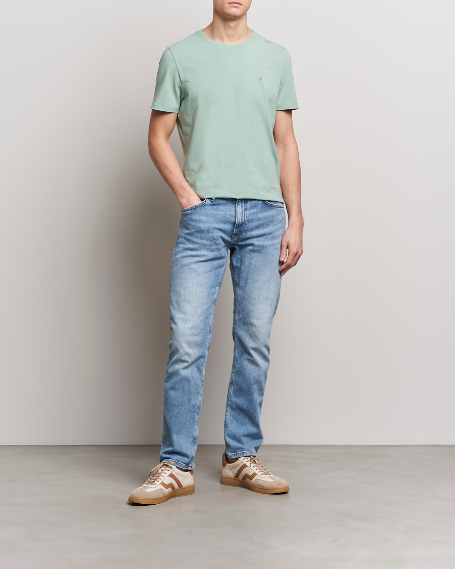 Herr | T-Shirts | Morris | James Crew Neck T-Shirt Light Green