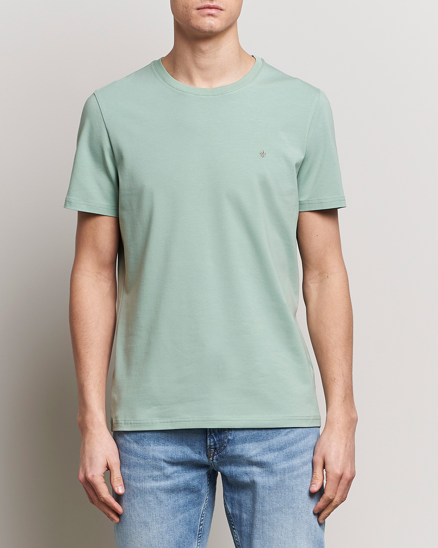 Herr | Preppy Authentic | Morris | James Crew Neck T-Shirt Light Green