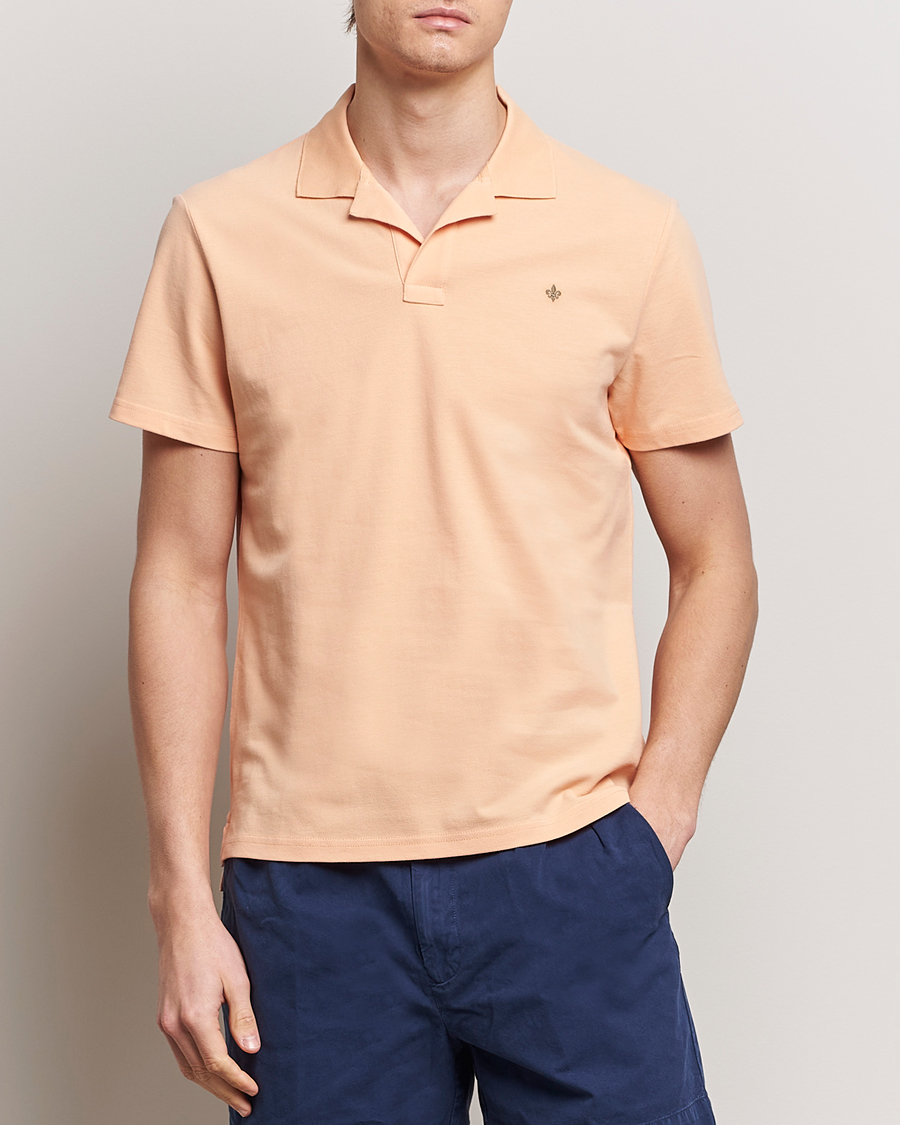 Herr | Preppy Authentic | Morris | Dylan Pique Shirt Orange