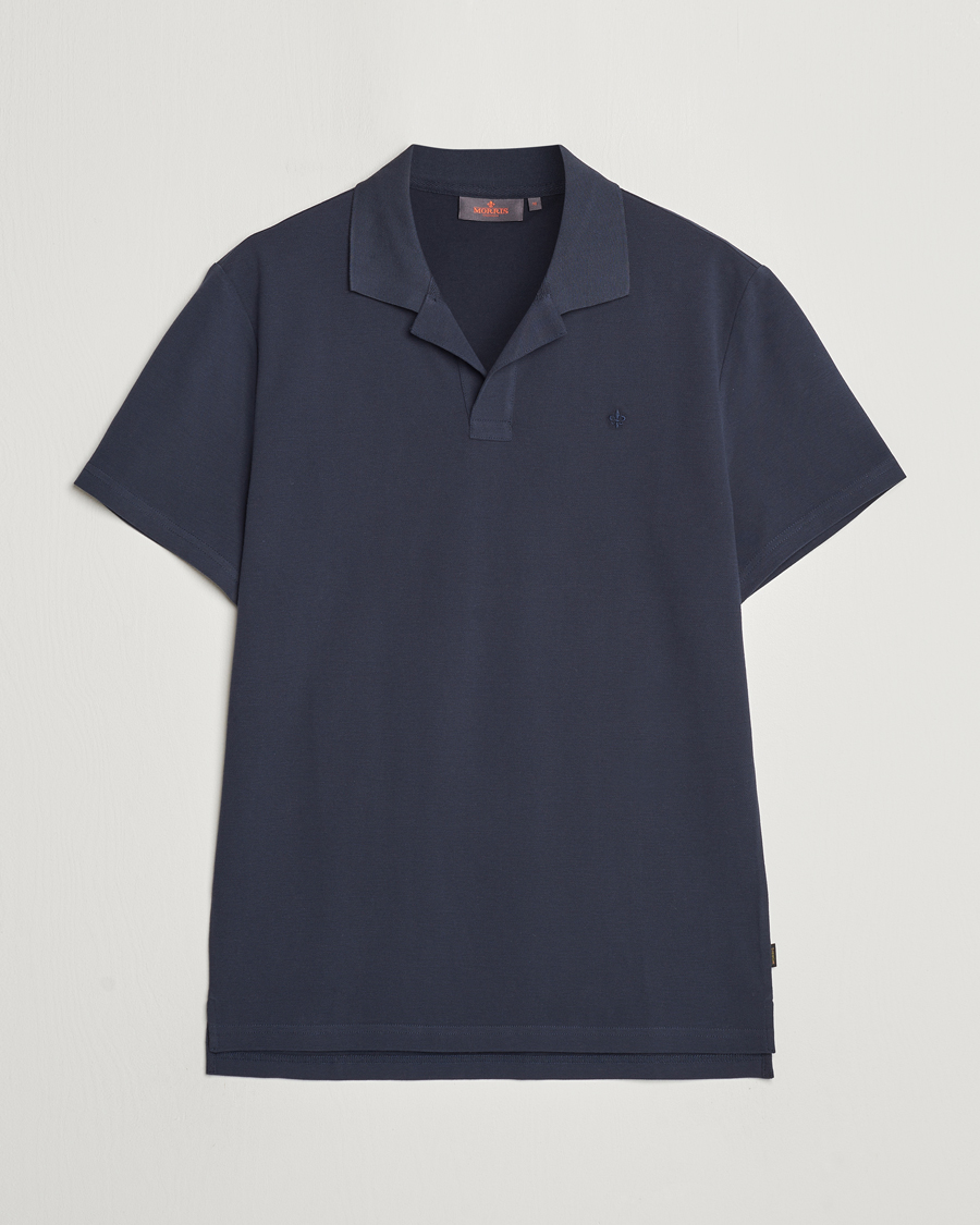 Herr | Pikéer | Morris | Dylan Pique Shirt Old Blue