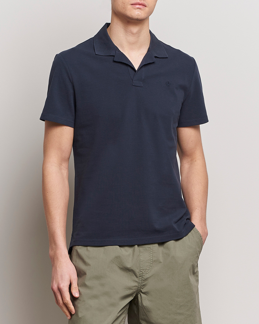 Herr | Pikéer | Morris | Dylan Pique Shirt Old Blue