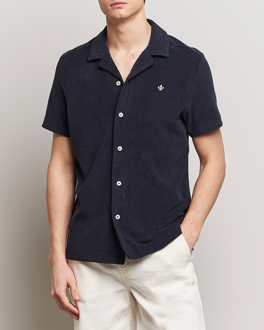 Herr | Casual | Morris | Conall Terry Shirt Old Blue