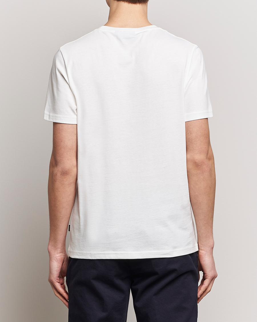 Herr | T-Shirts | Morris | Crew Neck Cotton T-Shirt Off White