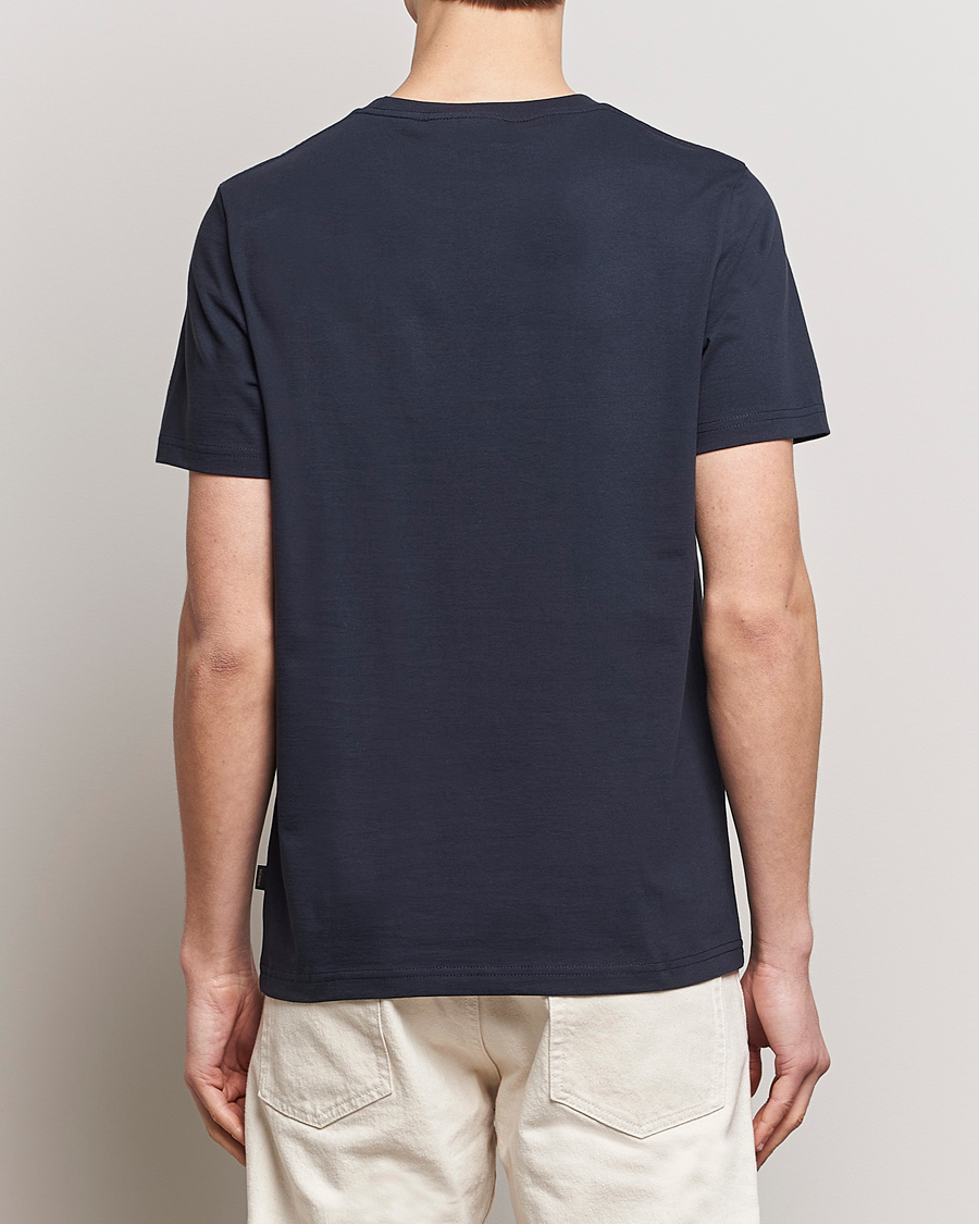 Herr | T-Shirts | Morris | Crew Neck Cotton T-Shirt Old Blue
