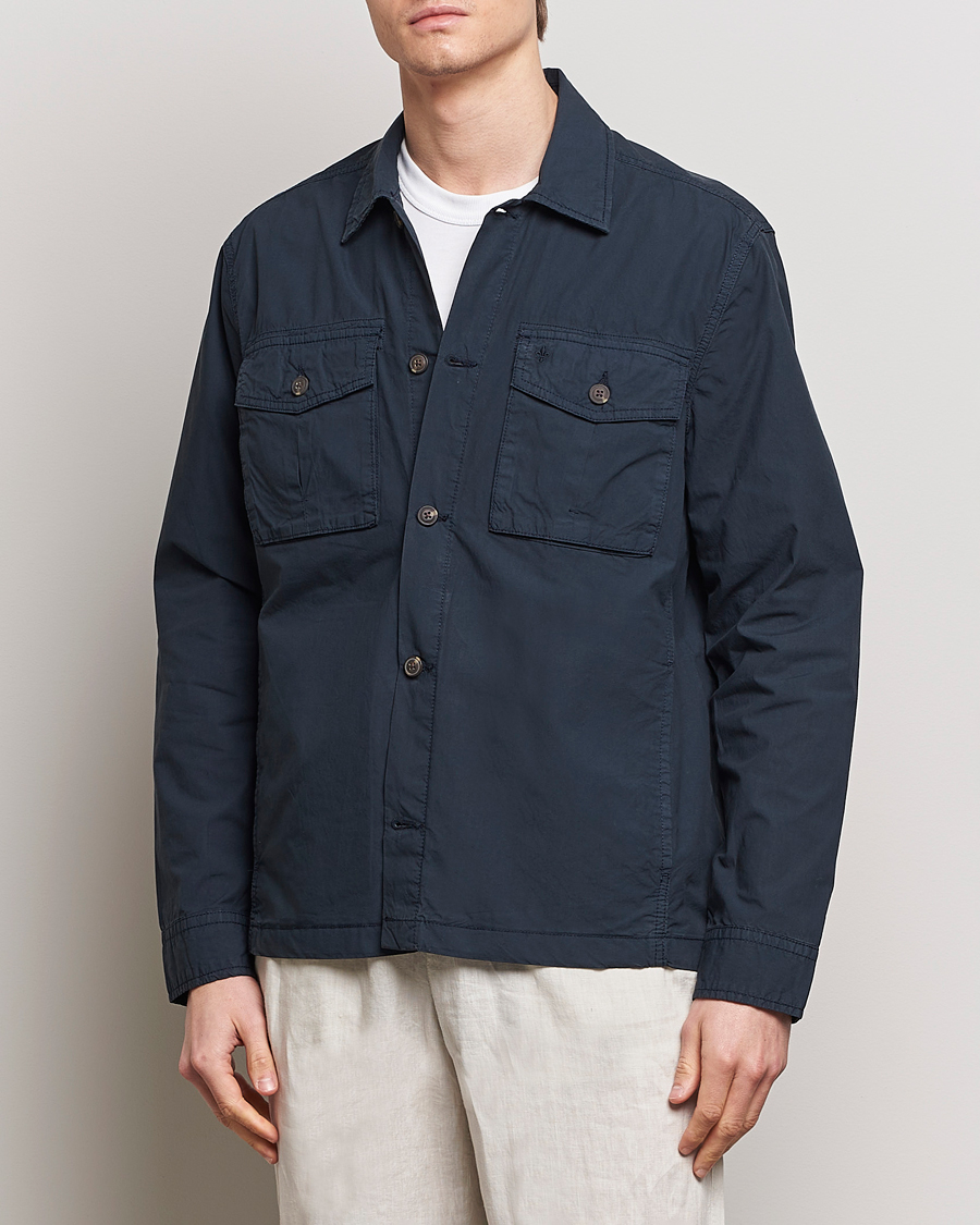 Herr | Lojalitetserbjudande | Morris | Harrison Cotton Shirt Jacket Old Blue