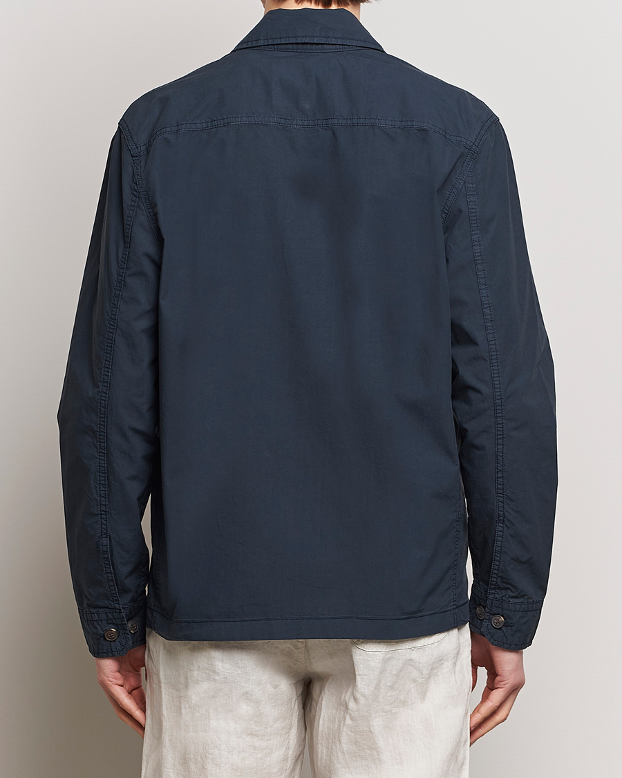 Herr | Jackor | Morris | Harrison Cotton Shirt Jacket Old Blue