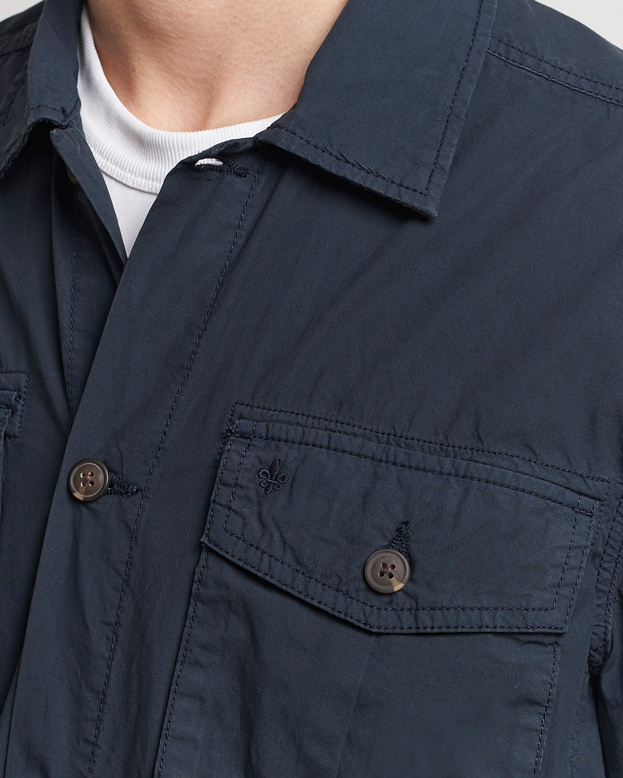 Herr | Jackor | Morris | Harrison Cotton Shirt Jacket Old Blue