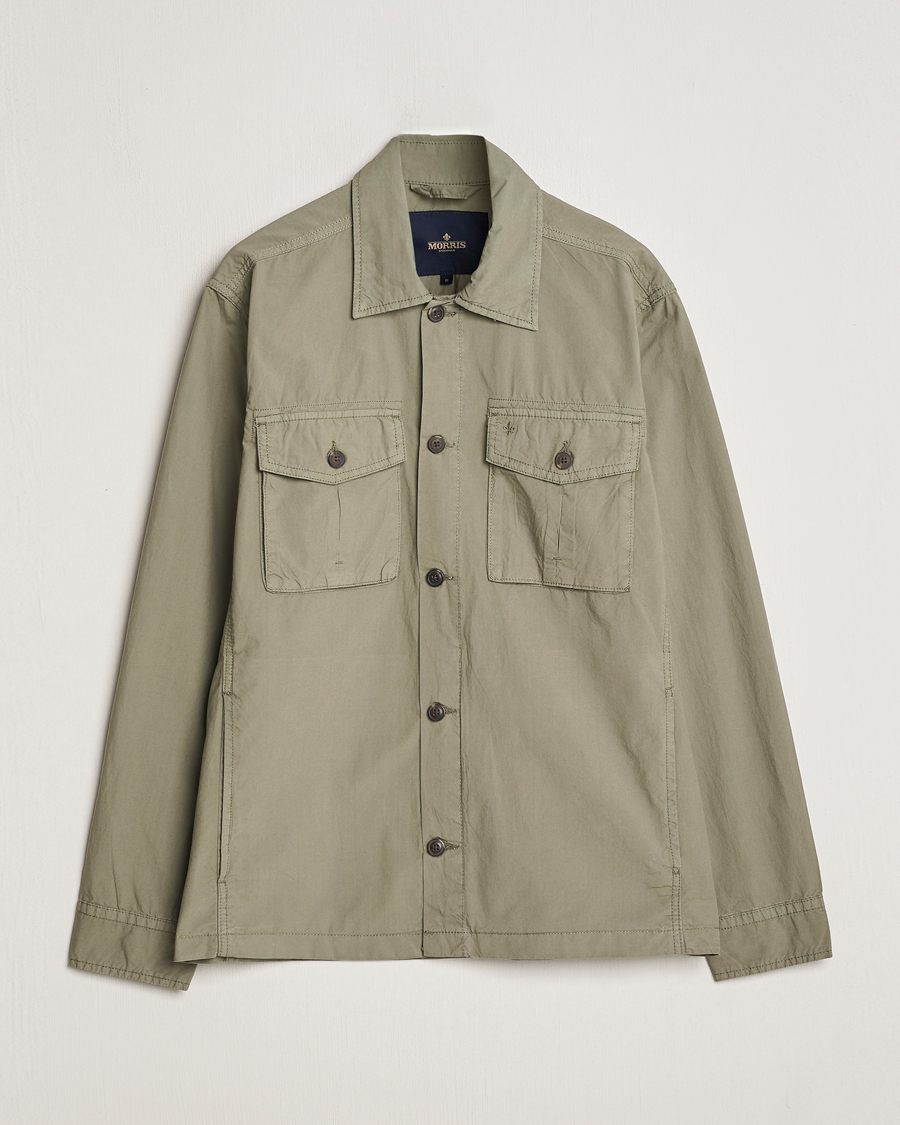 Herr | Jackor | Morris | Harrison Cotton Shirt Jacket Green