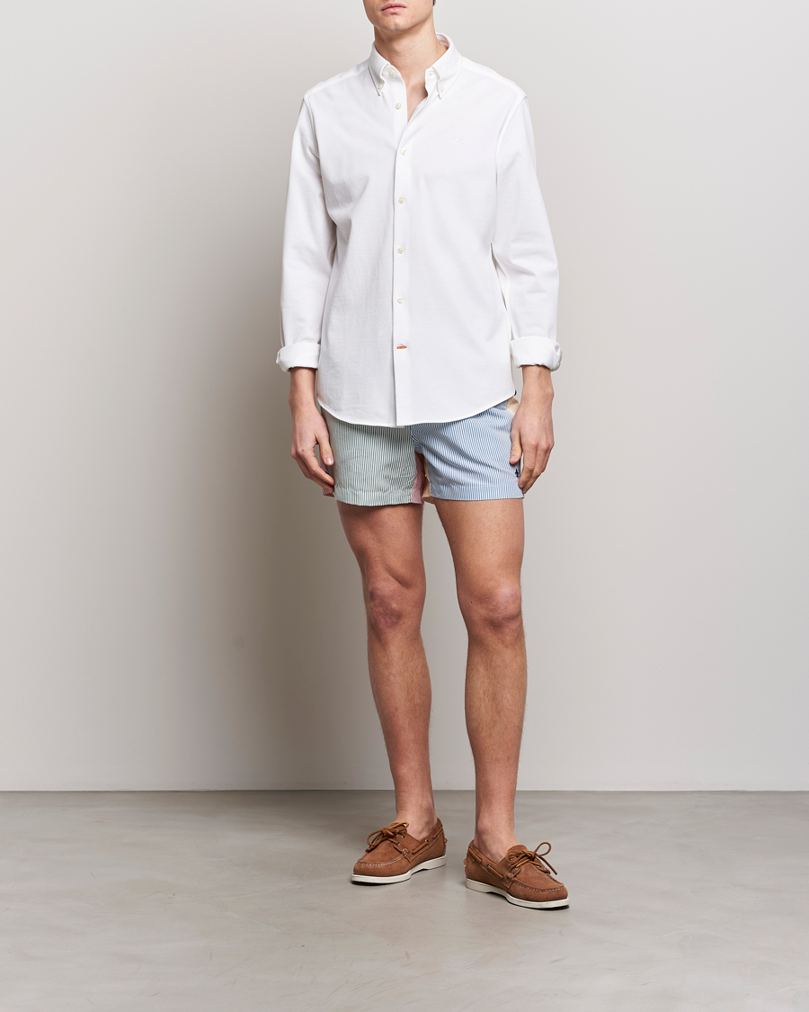 Herr | Skjortor | Morris | Eddie Pique Shirt White