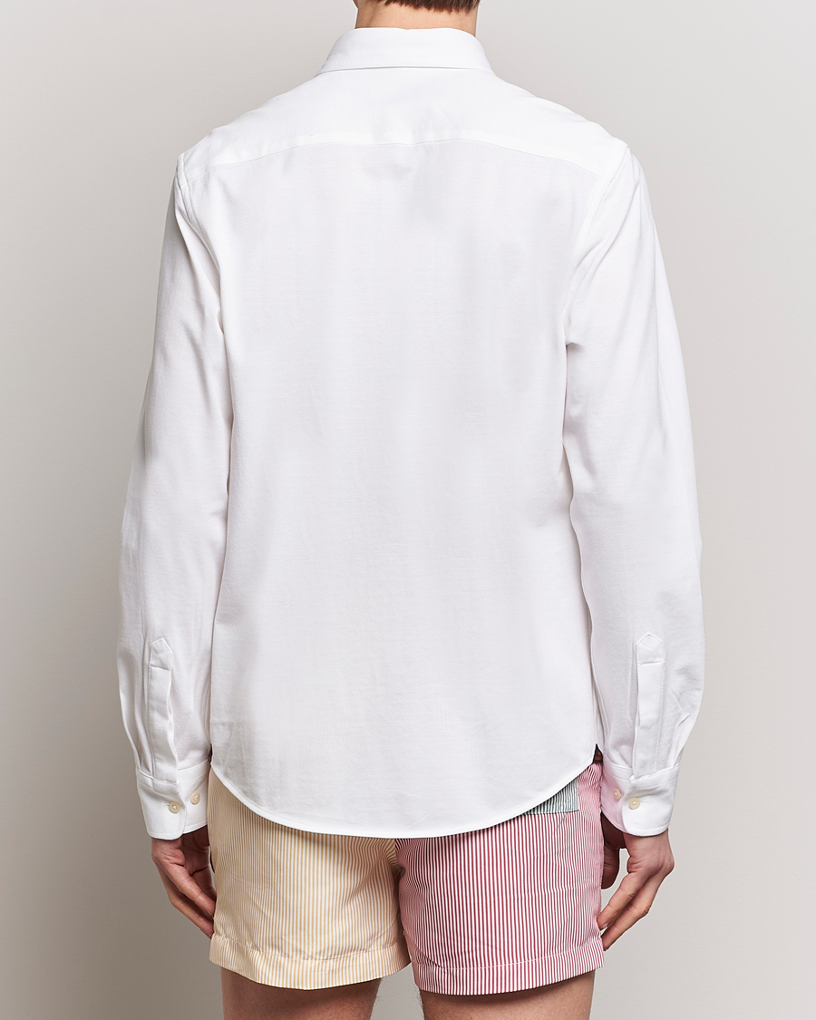 Herr | Skjortor | Morris | Eddie Pique Shirt White