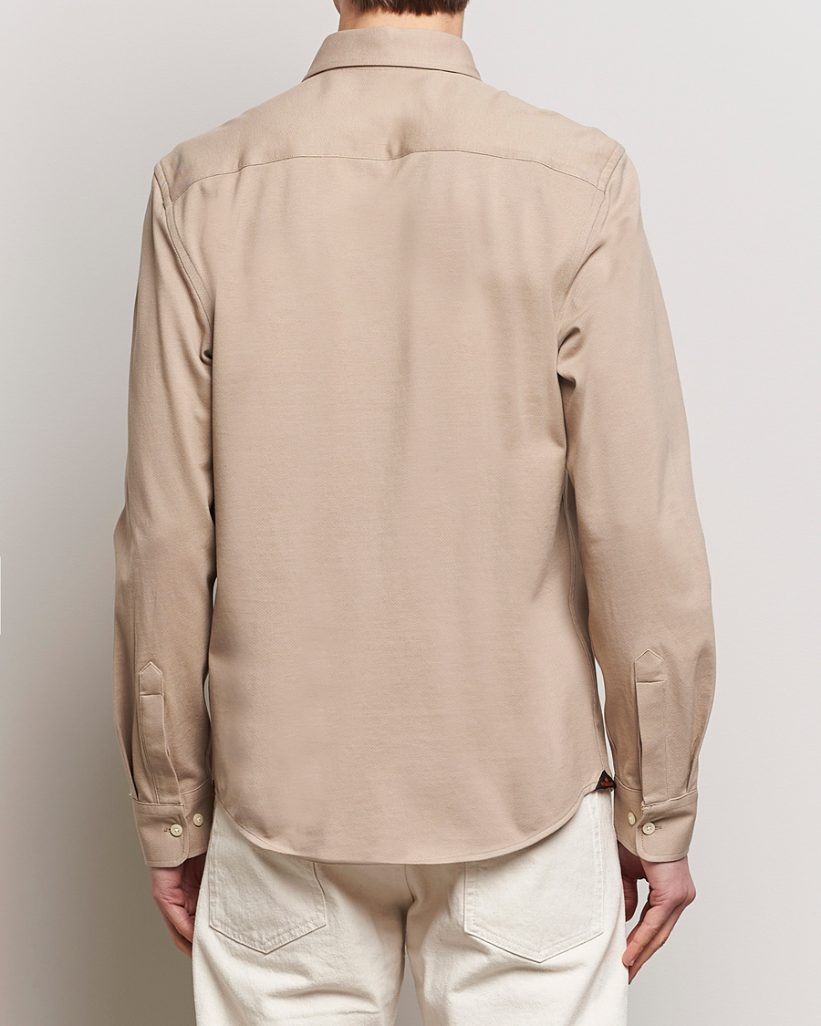 Herr | Skjortor | Morris | Eddie Slim Fit Pique Shirt Khaki