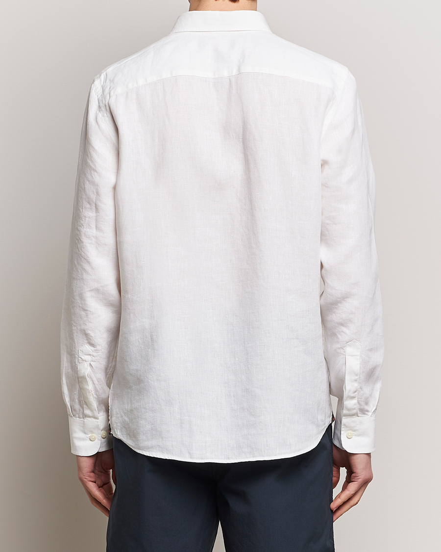 Herr | Skjortor | Morris | Douglas Linen Button Down Shirt White