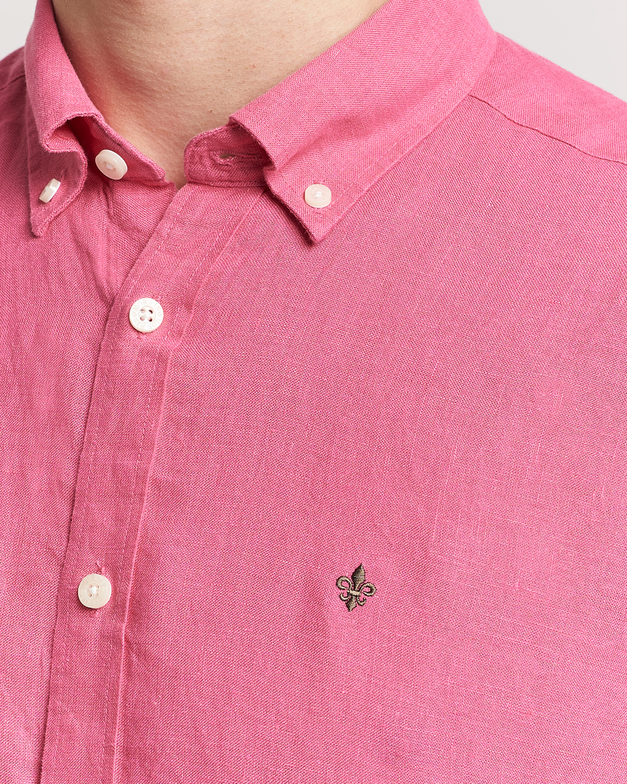 Herr | Skjortor | Morris | Douglas Linen Button Down Shirt Cerise