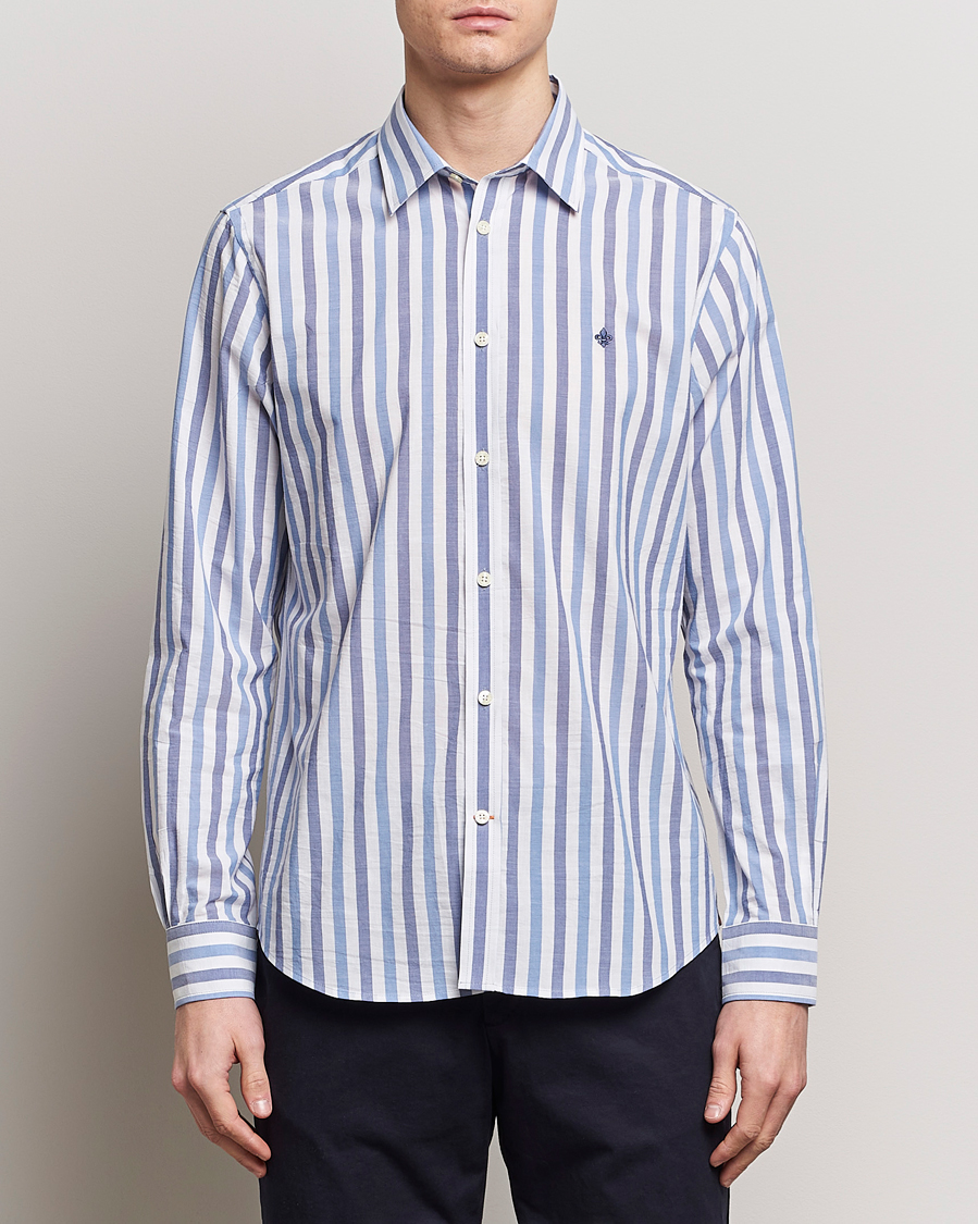 Herr | Avdelningar | Morris | Summer Stripe Shirt Blue