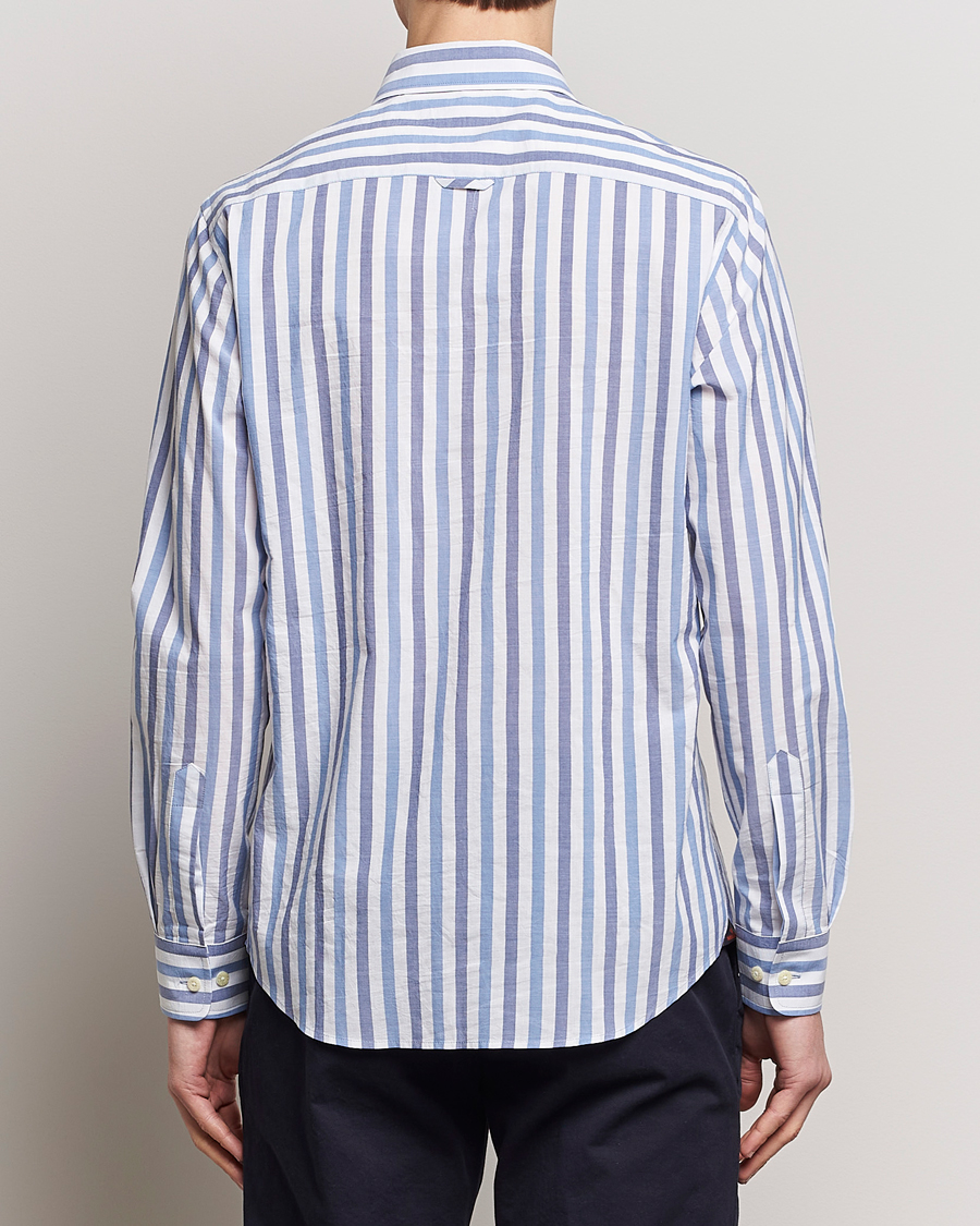 Herr | Skjortor | Morris | Summer Stripe Shirt Blue