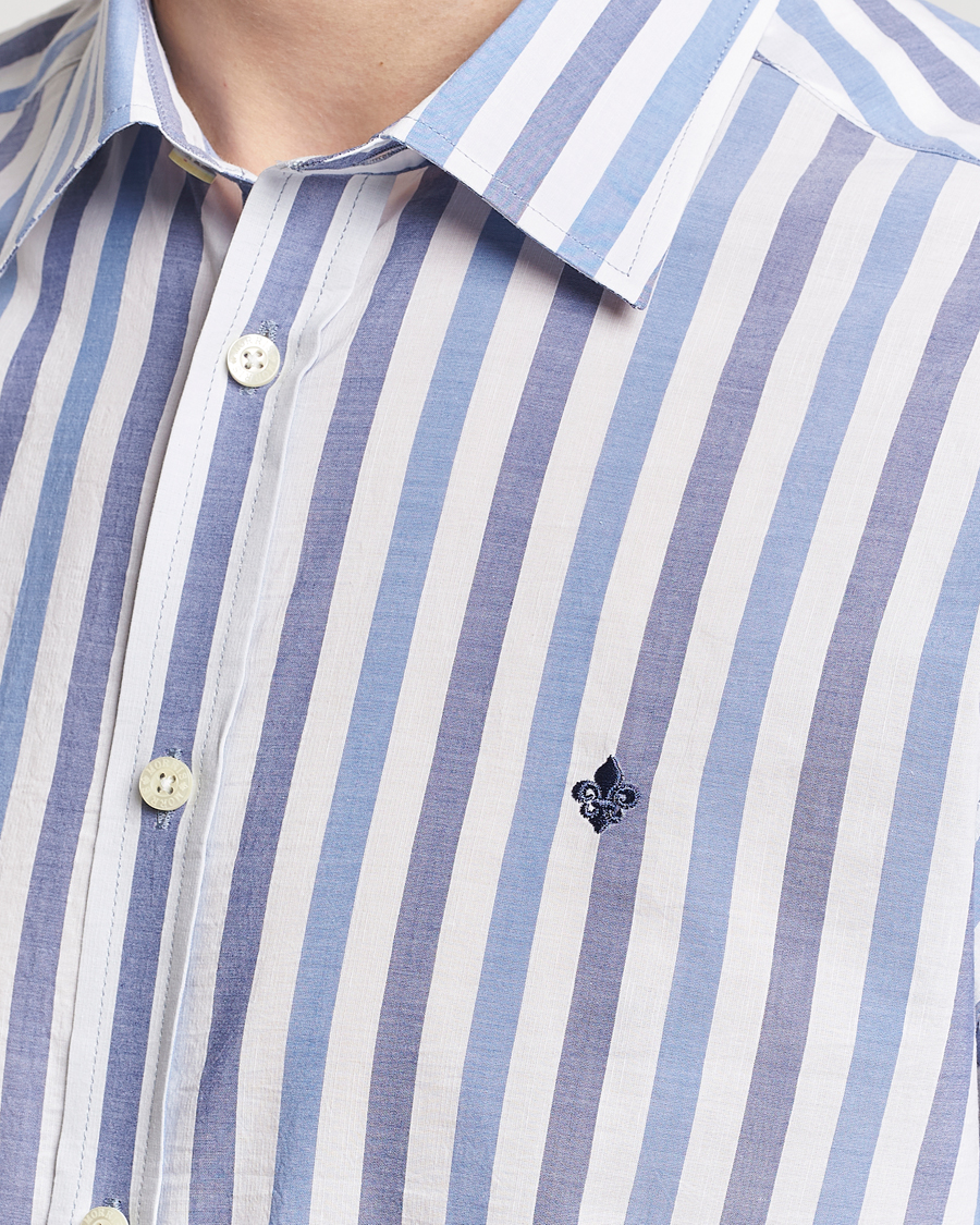 Herr | Skjortor | Morris | Summer Stripe Shirt Blue