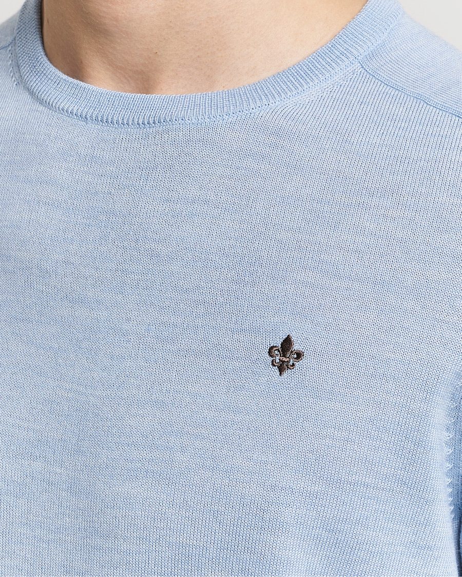 Herr | Tröjor | Morris | Merino Crew Neck Pullover Light Blue