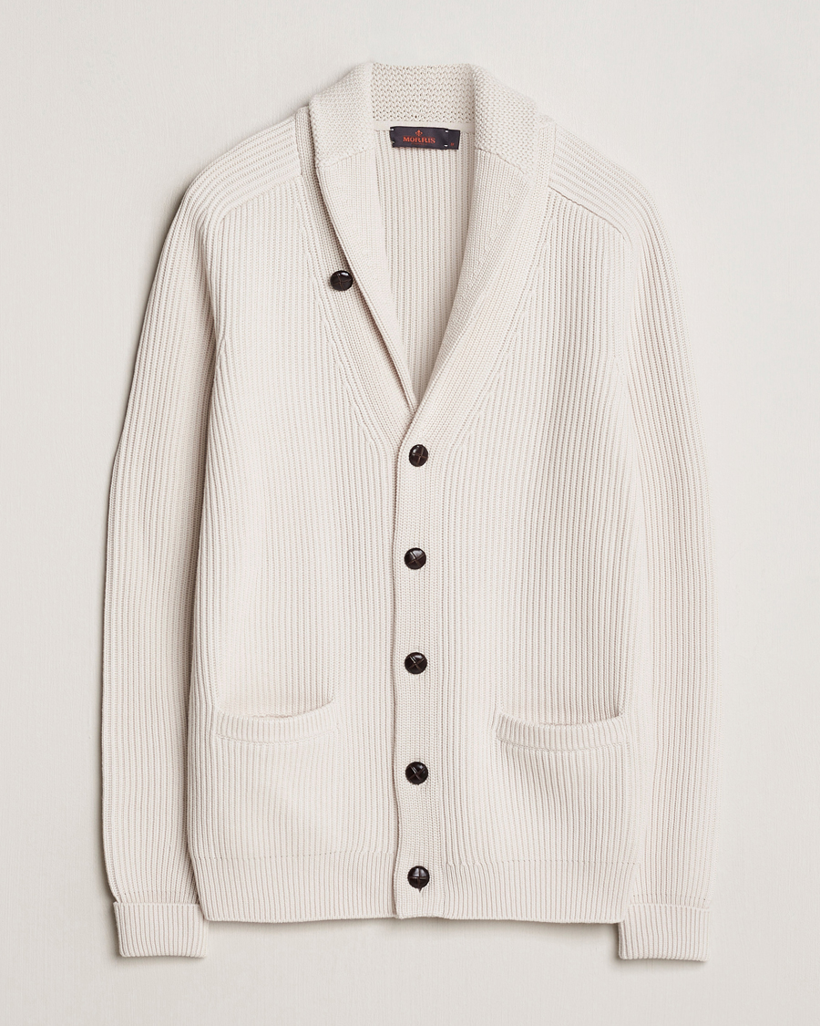Herr | Tröjor | Morris | Brayden Shawl Cardigan White