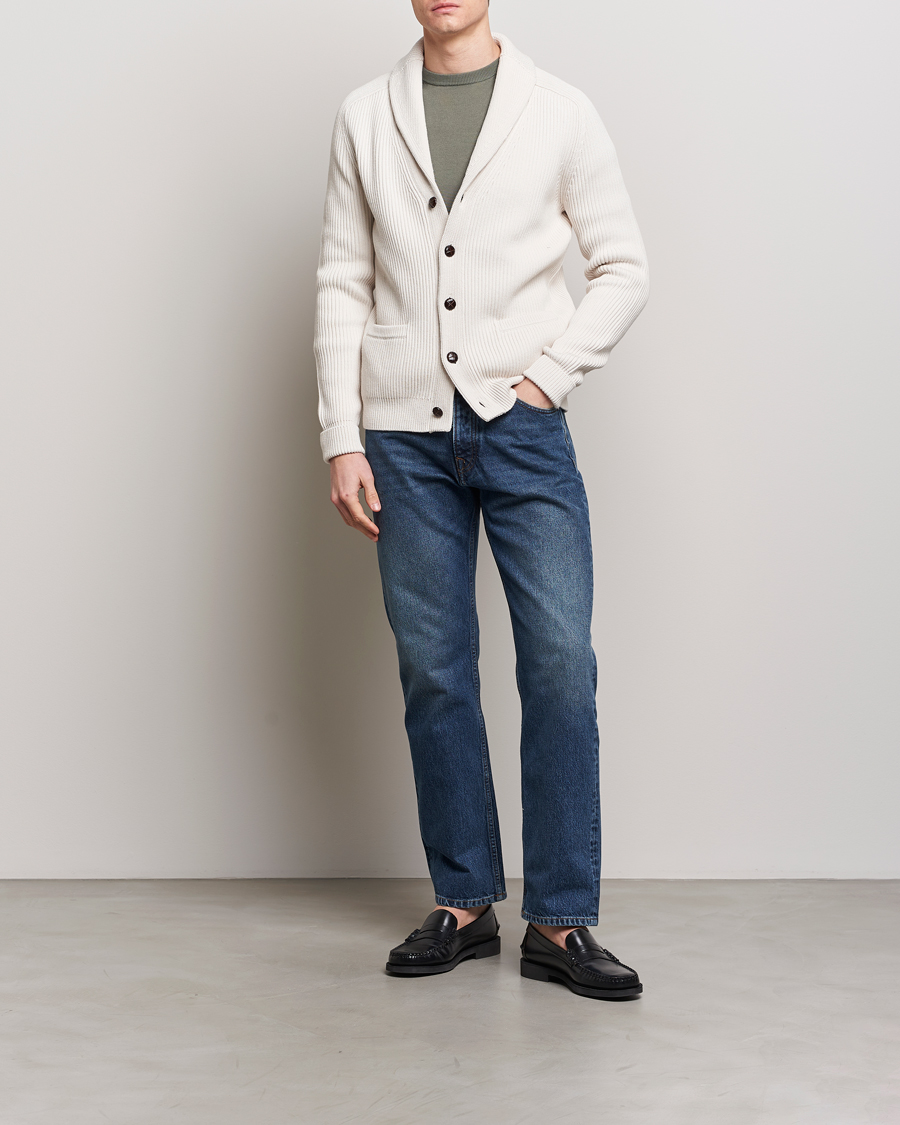 Herr | Tröjor | Morris | Brayden Shawl Cardigan White