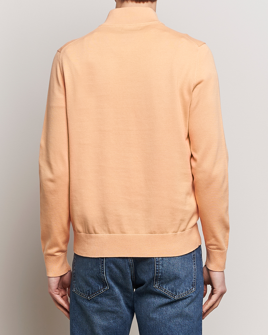 Herr | Tröjor | Morris | Riley Cotton Half Zip Orange