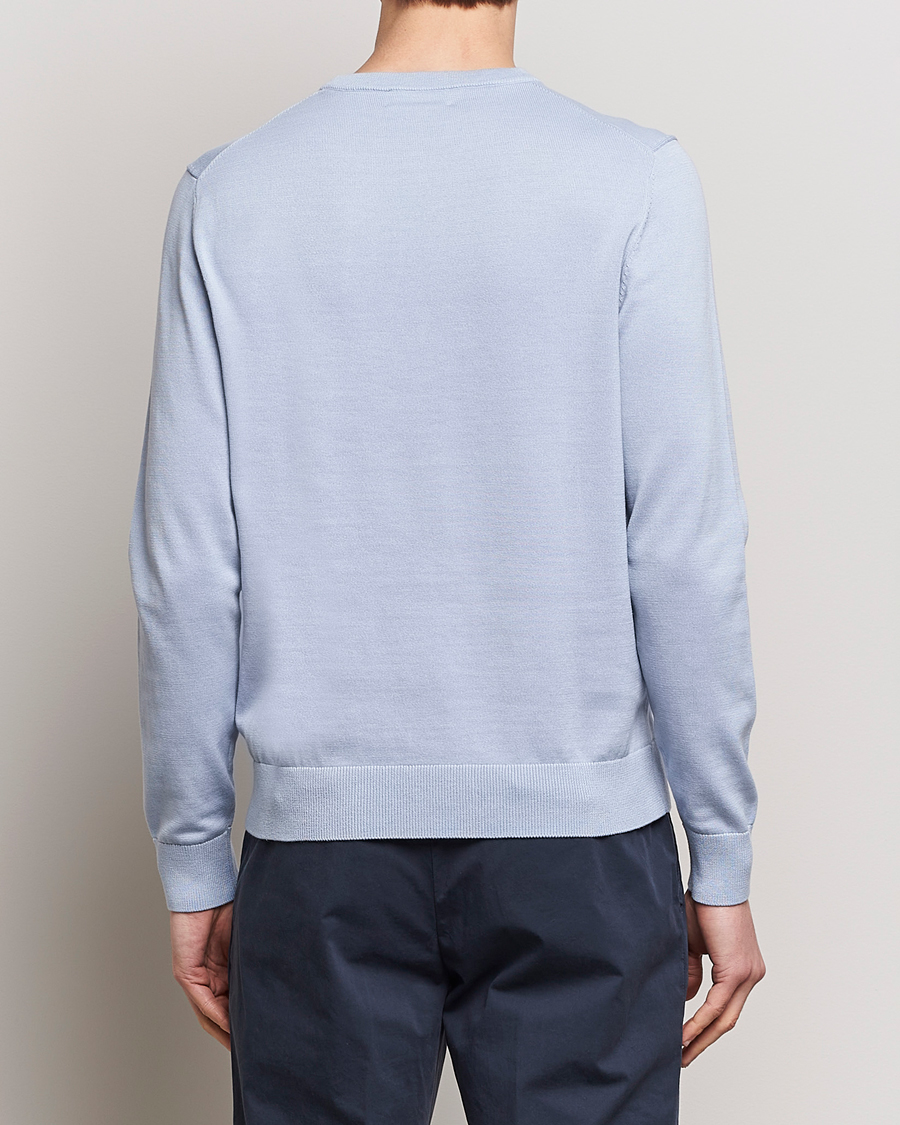 Herr | Tröjor | Morris | Riley Cotton Crew Neck Pullover Light Blue