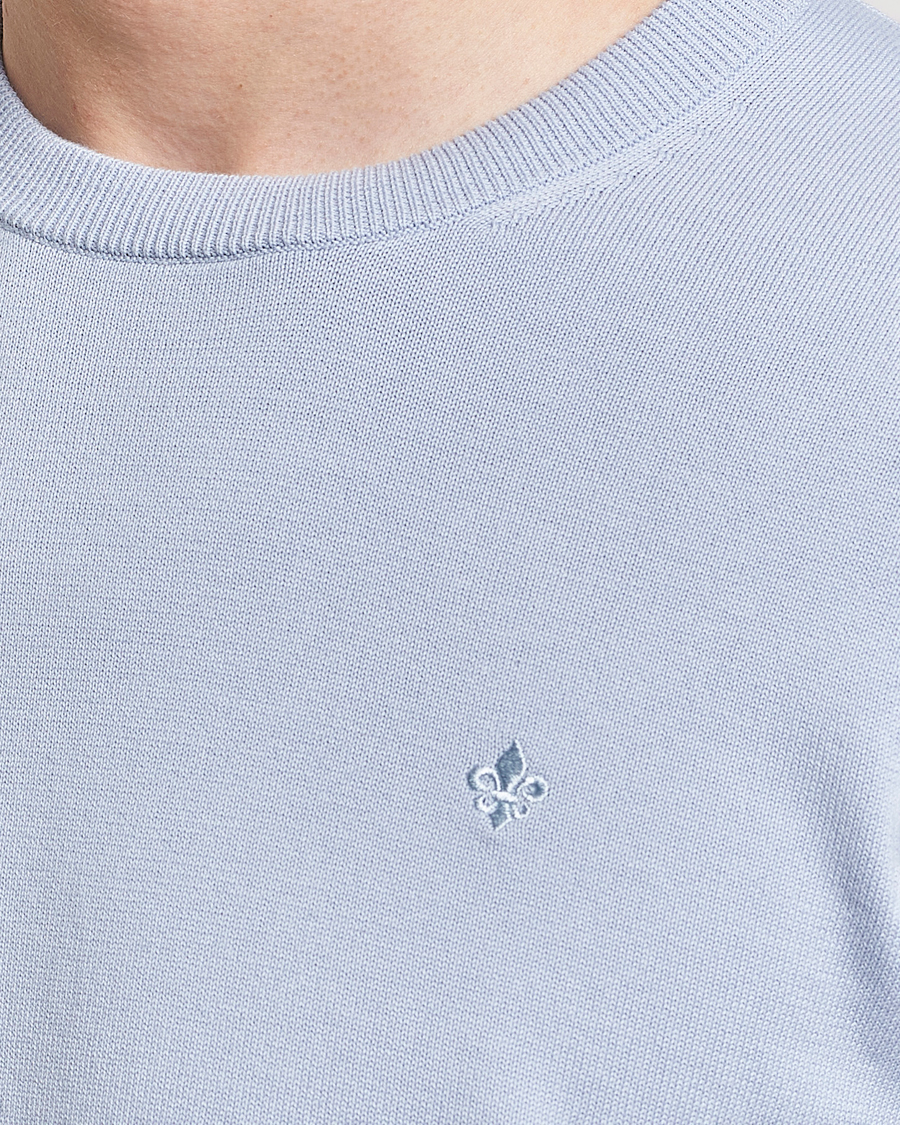 Herr | Tröjor | Morris | Riley Cotton Crew Neck Pullover Light Blue