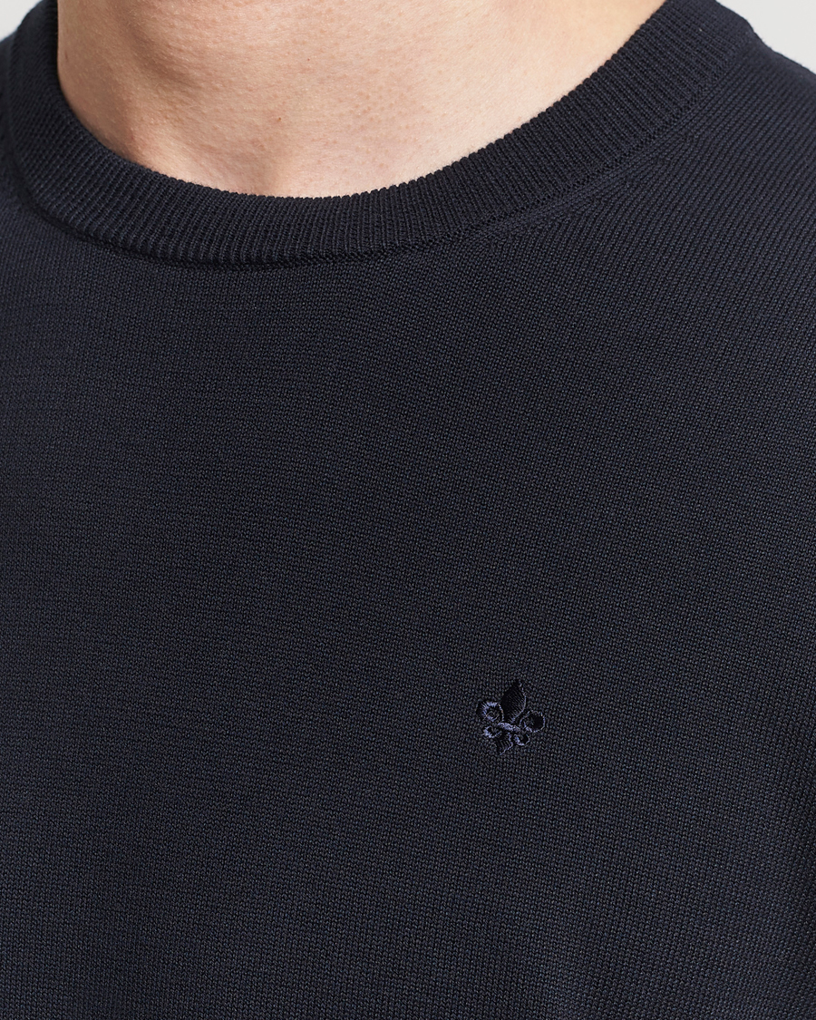 Herr | Tröjor | Morris | Riley Cotton Crew Neck Pullover Old Blue