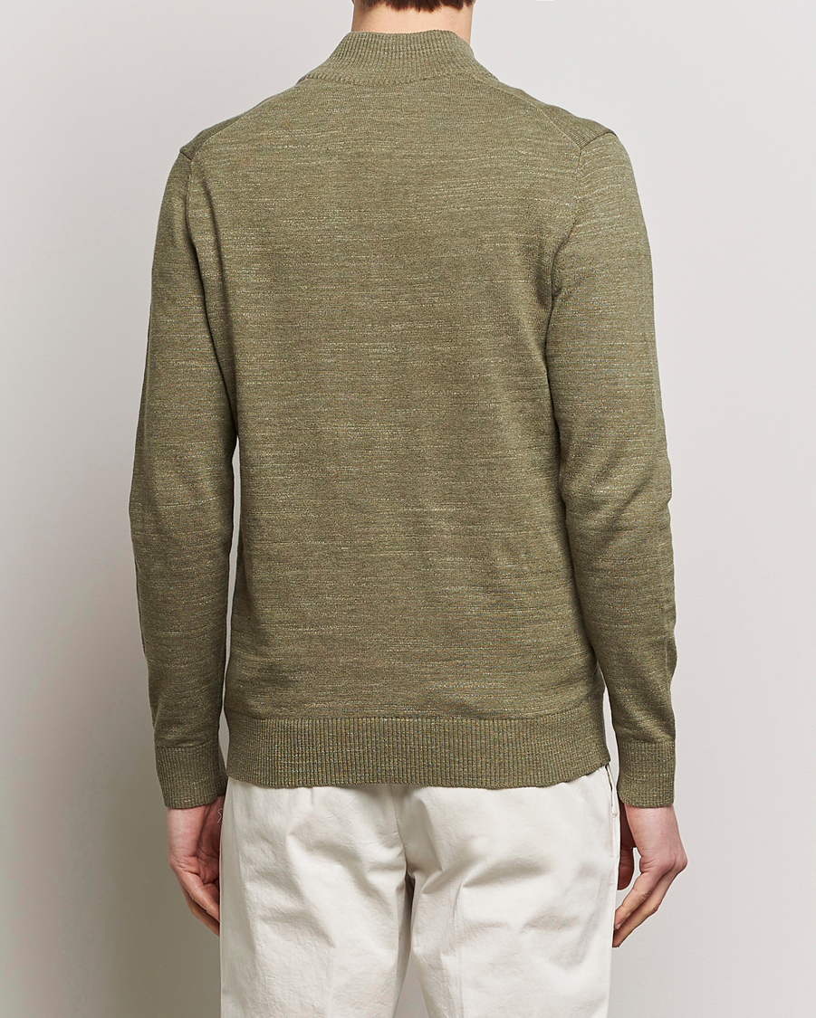 Herr | Tröjor | Morris | Randall Cotton Half Zip Green