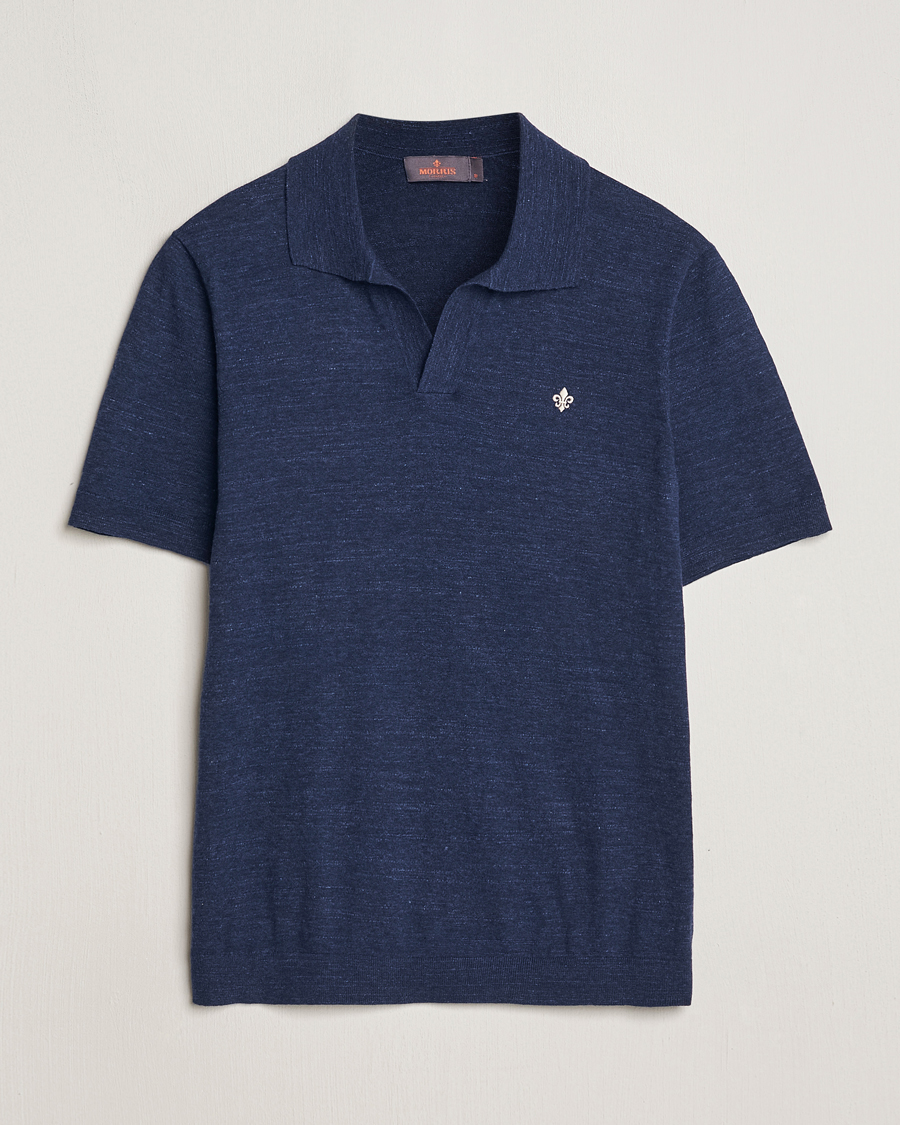 Herr | Pikéer | Morris | Randall Cotton Resort Polo Navy